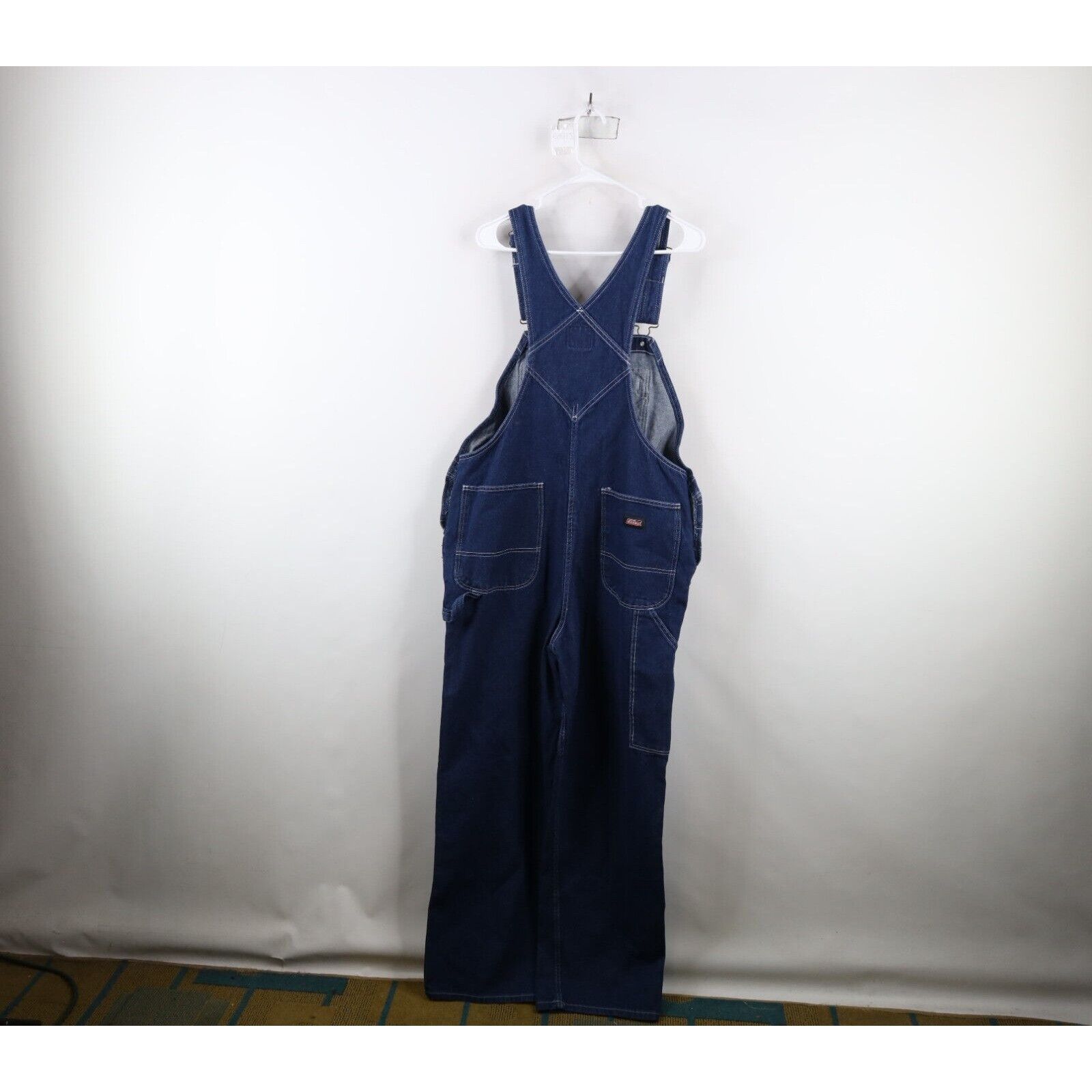 Dickies × Vintage Vintage Y2K Dickies Distressed Wide Leg Dungaree Overalls Size US 30 / EU 46 - 18 Thumbnail
