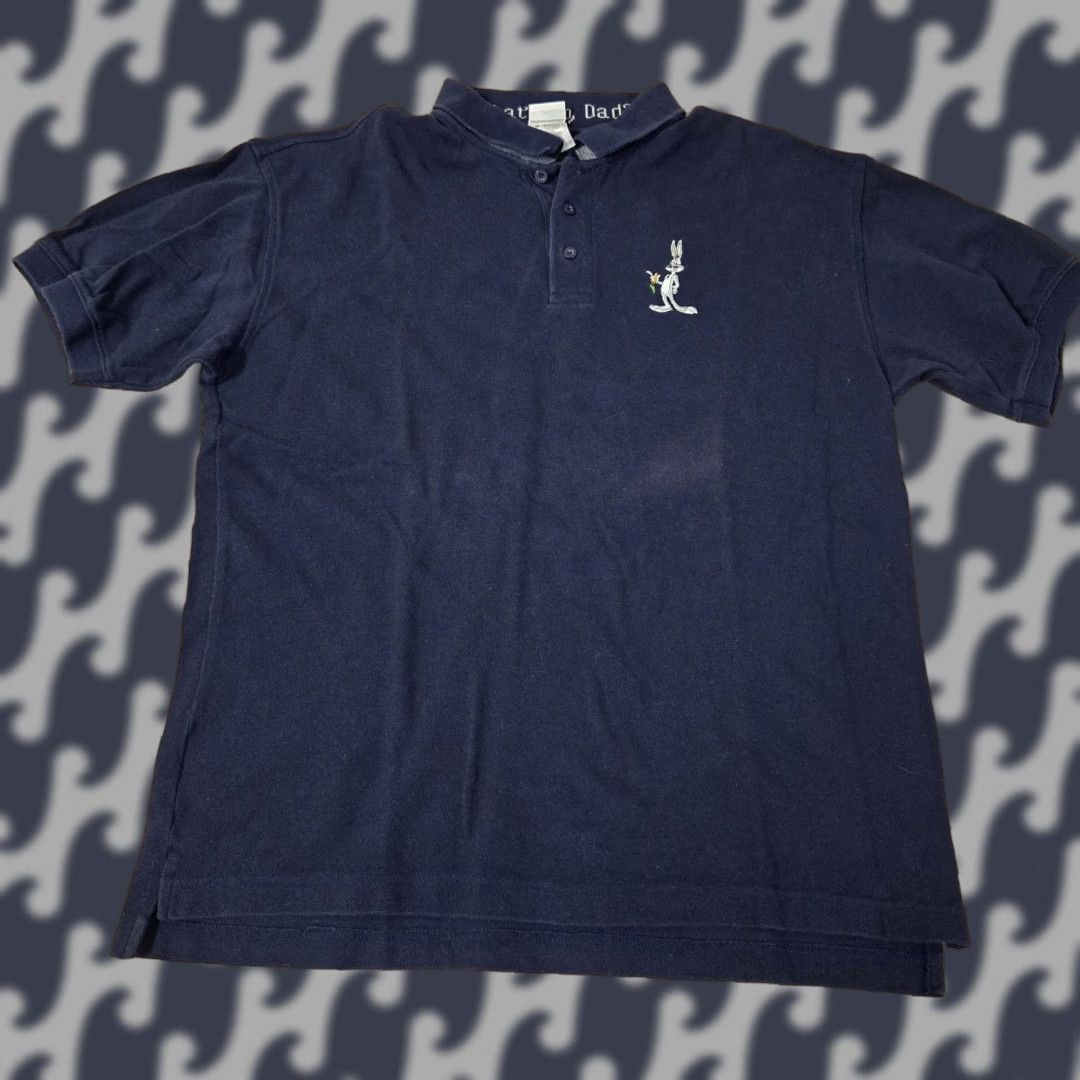 Vintage VINTAGE Warner Bros Polo Shirt Mens M Blue Bugs Bunny What's Up Dad Looney Tunes Cartoon Polo Shirt Mens M Blue Bugs Bunny Size US M / EU 48-50 / 2 - 1 Thumbnail