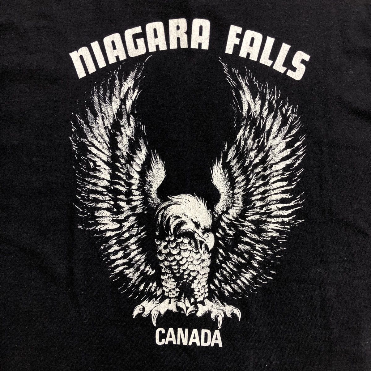 Harley Davidson × Vintage Vintage 90s Harley Davidson Wolf 3D "Niaga Falls Canada" Tee Size US L / EU 52-54 / 3 - 9 Thumbnail