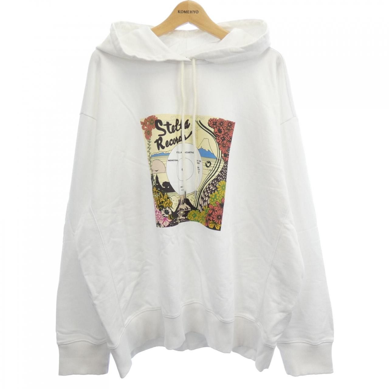 Stella McCartney Stella Mccartney Stella McCartney Record Hoodie Cotton Sweatshirts & Hoodies DUTY FREE for USA Size ONE SIZE - 1 Thumbnail