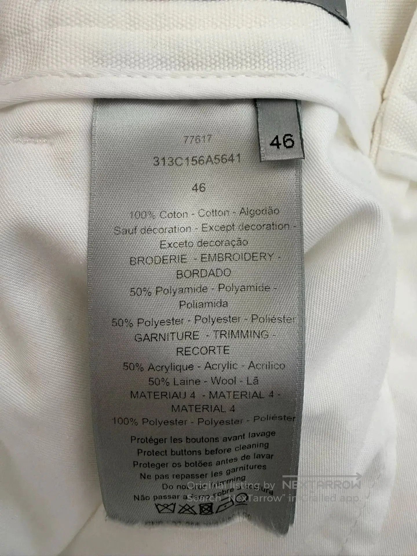 Dior Dior x Erl White Rabbit Shorts 46 Size. Size 35" - 5 Thumbnail