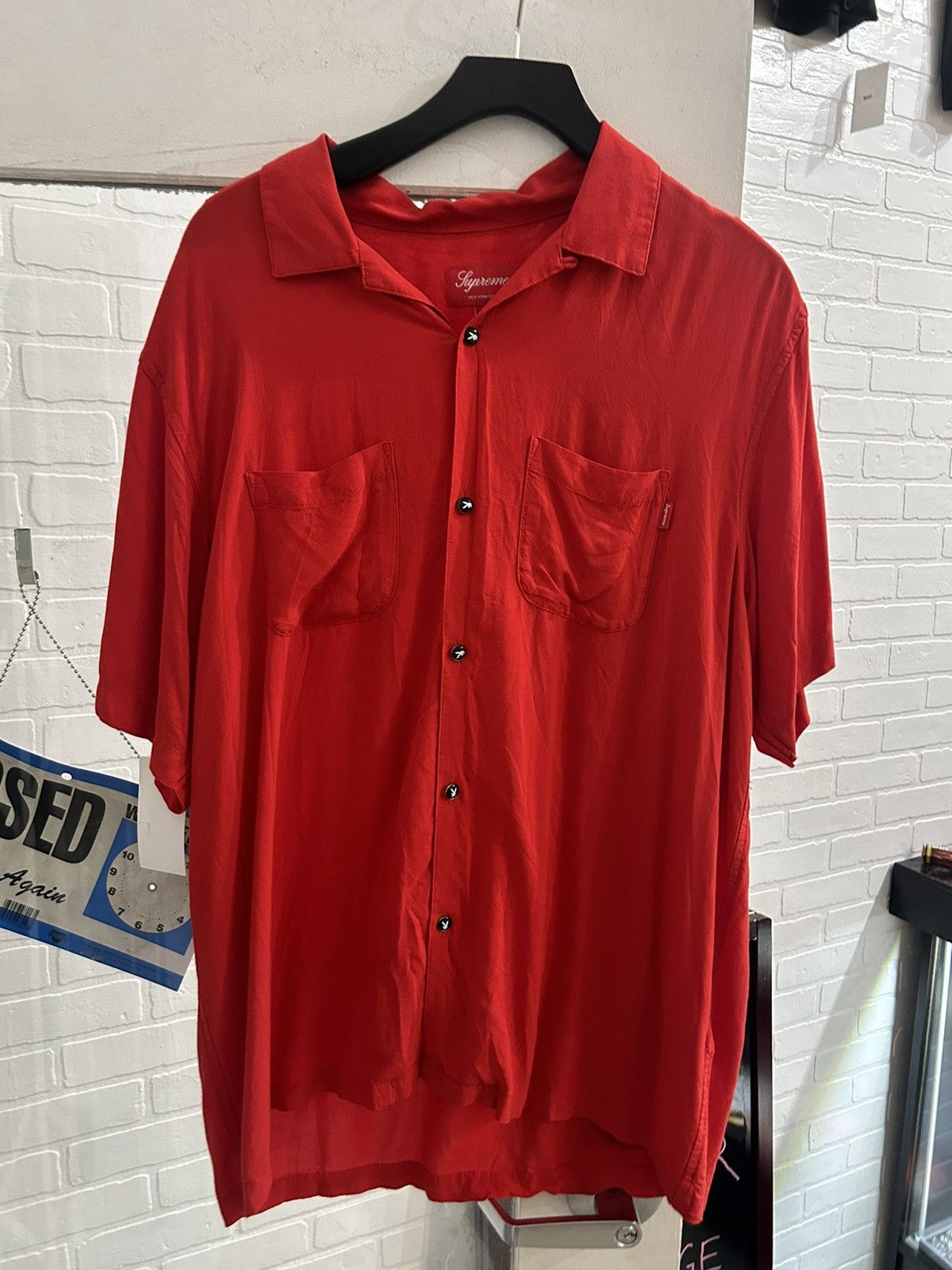 Supreme Supreme x Playboy rayon button up | Grailed