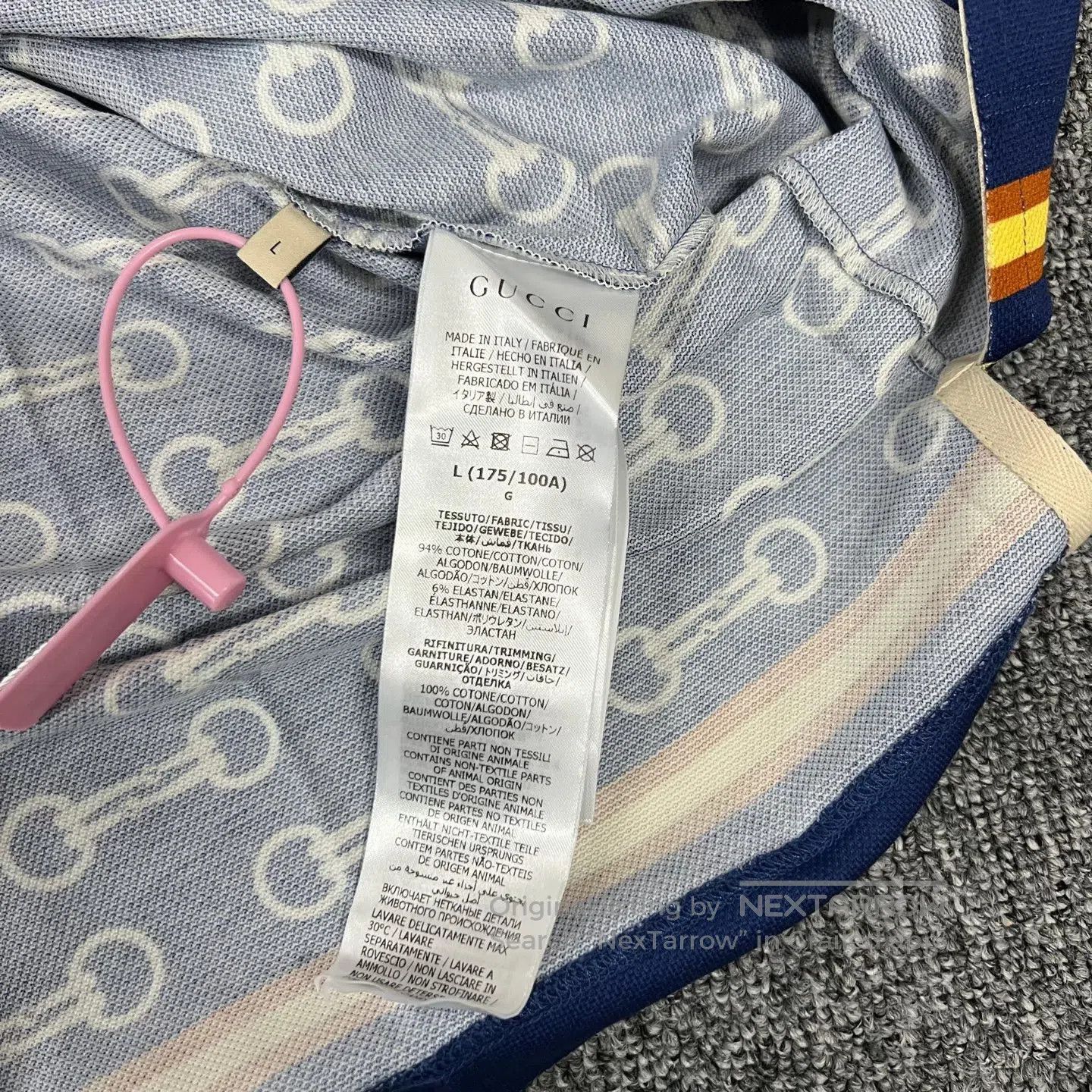 Gucci Guicci 25 New Model: Full-Print Polo Knit Short-Sleeved Sh Size US L / EU 52-54 / 3 - 6 Thumbnail