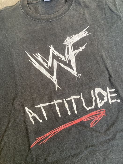 Vintage Vintage WWF ATITTUDE t shirt | Grailed