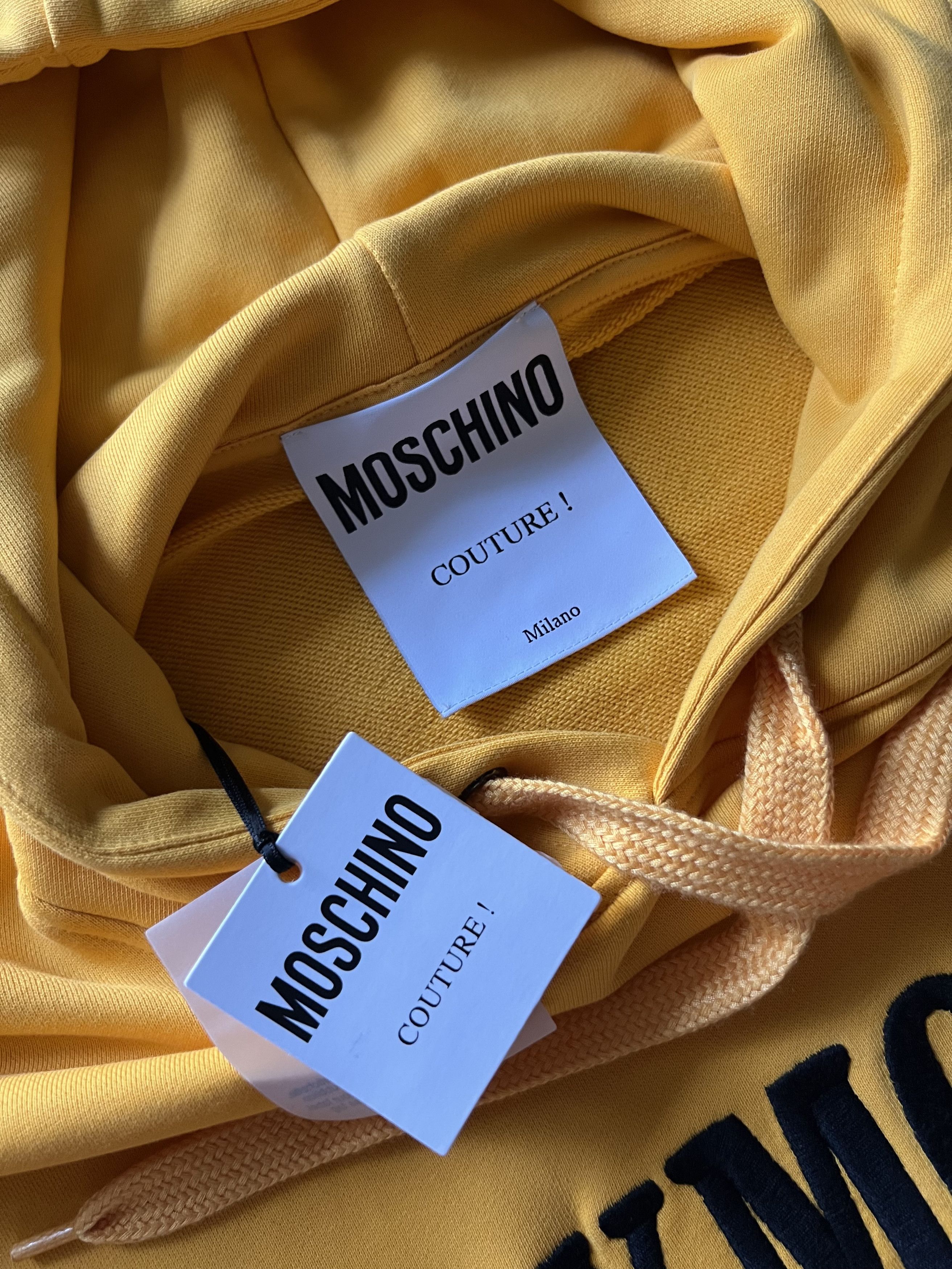 Moschino MOSCHINO HOODED COTTON SWEATSHIRT WITH MMXIX INSERT Size US M / EU 48-50 / 2 - 3 Thumbnail