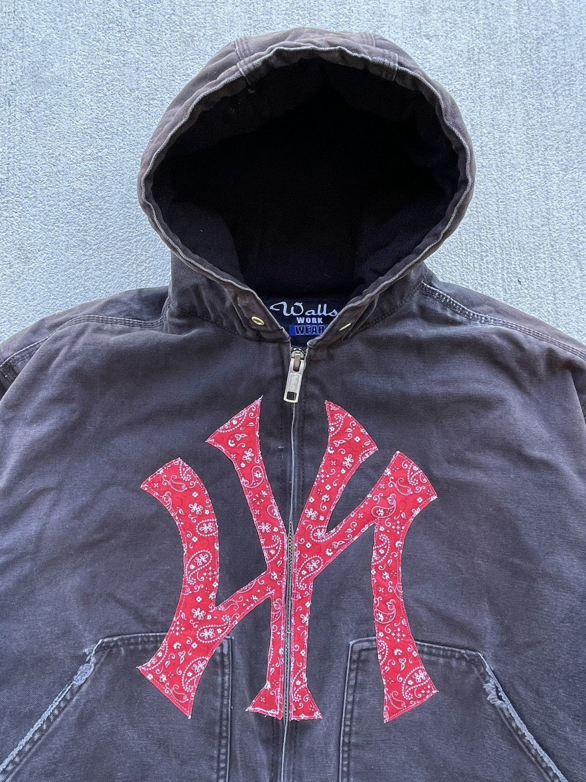 Vintage Vintage Boxy Carhartt Style Hooded Work Jacket Size US L / EU 52-54 / 3 - 5 Thumbnail