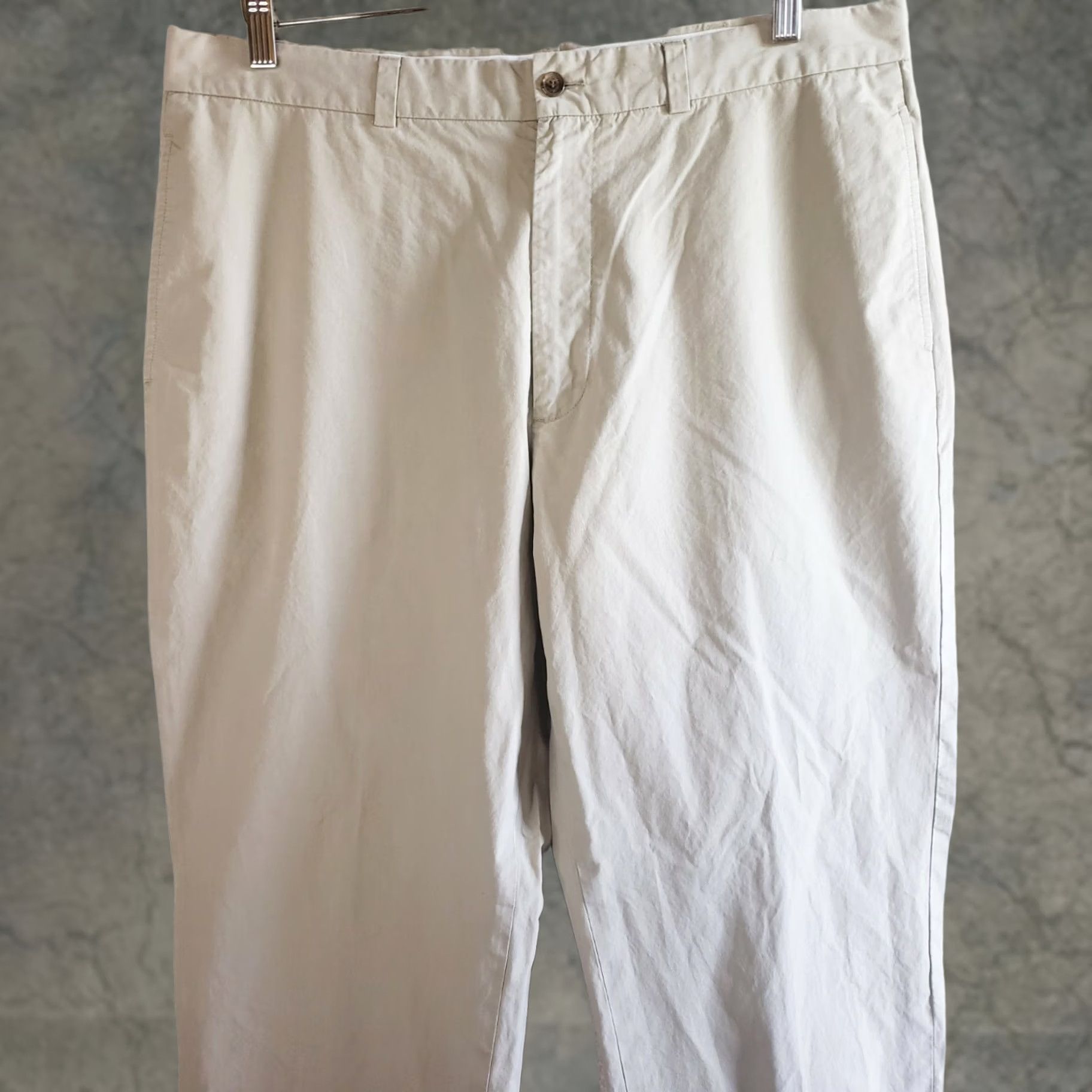 Brooks Brothers Brooks Brothers 346 Khaki Chino Pants Beige Flat Front Men's Size 34 x 28" 30" Tag Flat Front Classic Fit Regular Pants Mens Beige Size US 34 / EU 50 - 1 Thumbnail