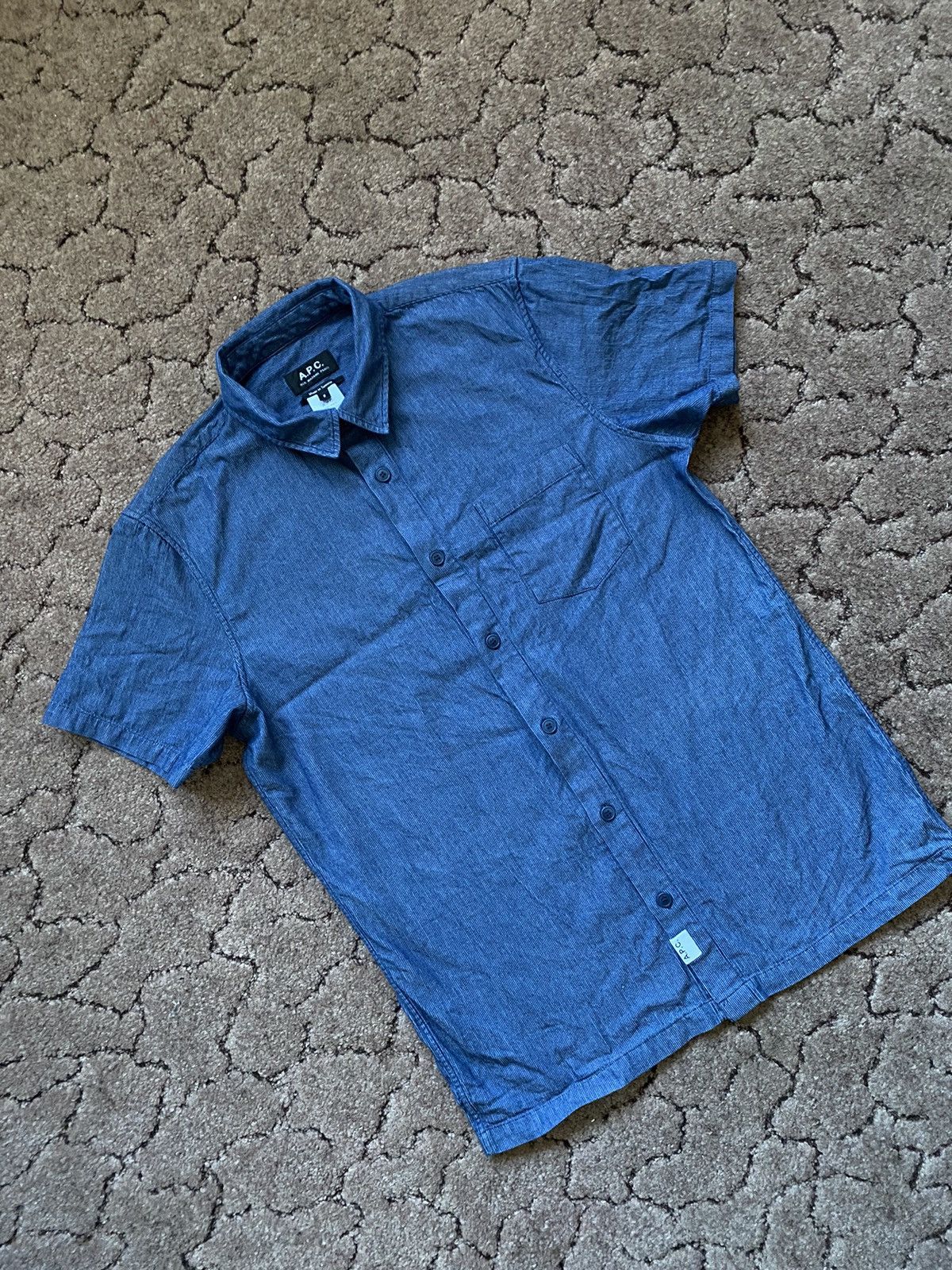 A.P.C. 🇫🇷Basic A.P.C. blue shirt old money Size US S / EU 44-46 / 1 - 2 Thumbnail