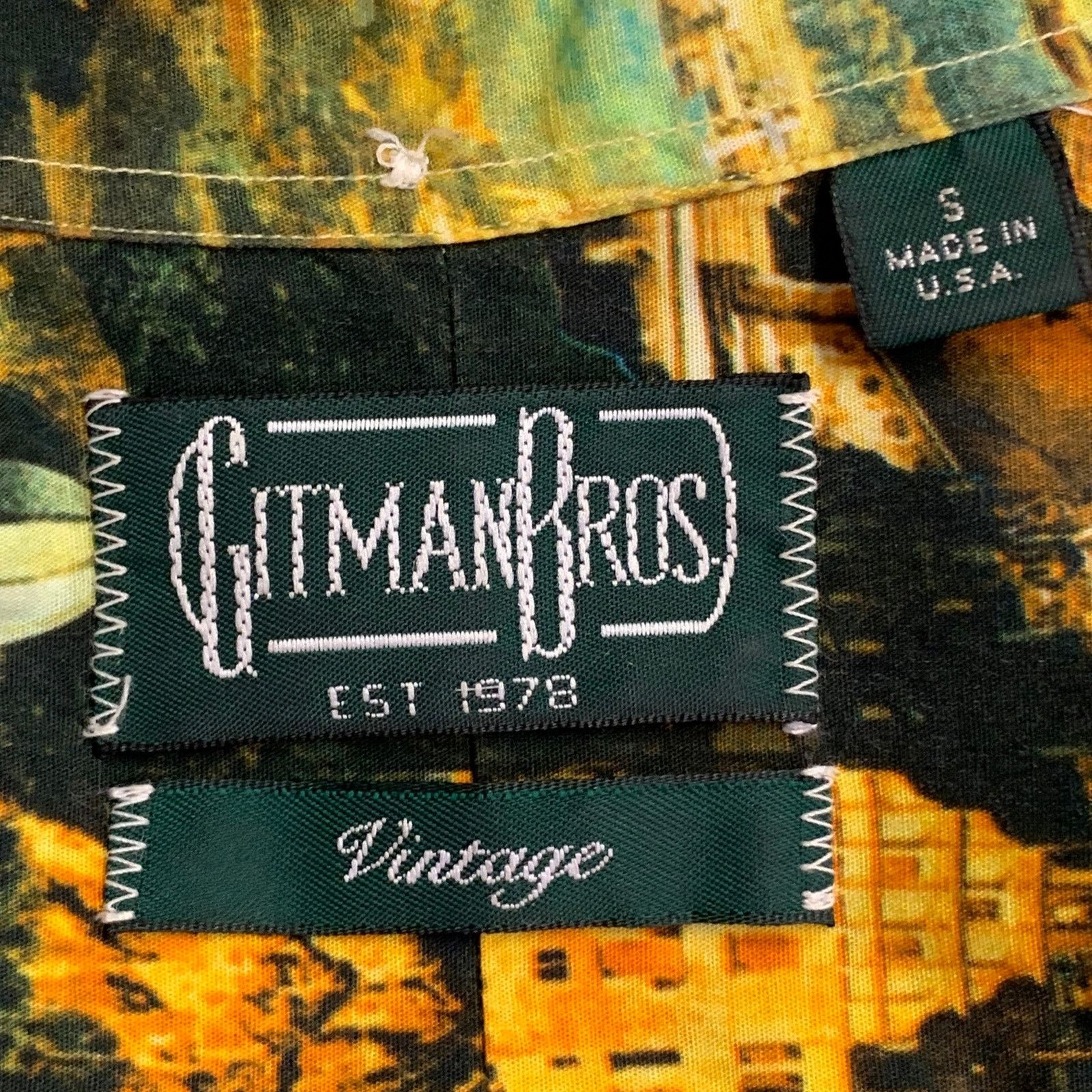 Gitman Bros. Vintage GITMAN VINTAGE Italy Print Cotton Button Down Collar Shirt Size US S / EU 44-46 / 1 - 5 Thumbnail