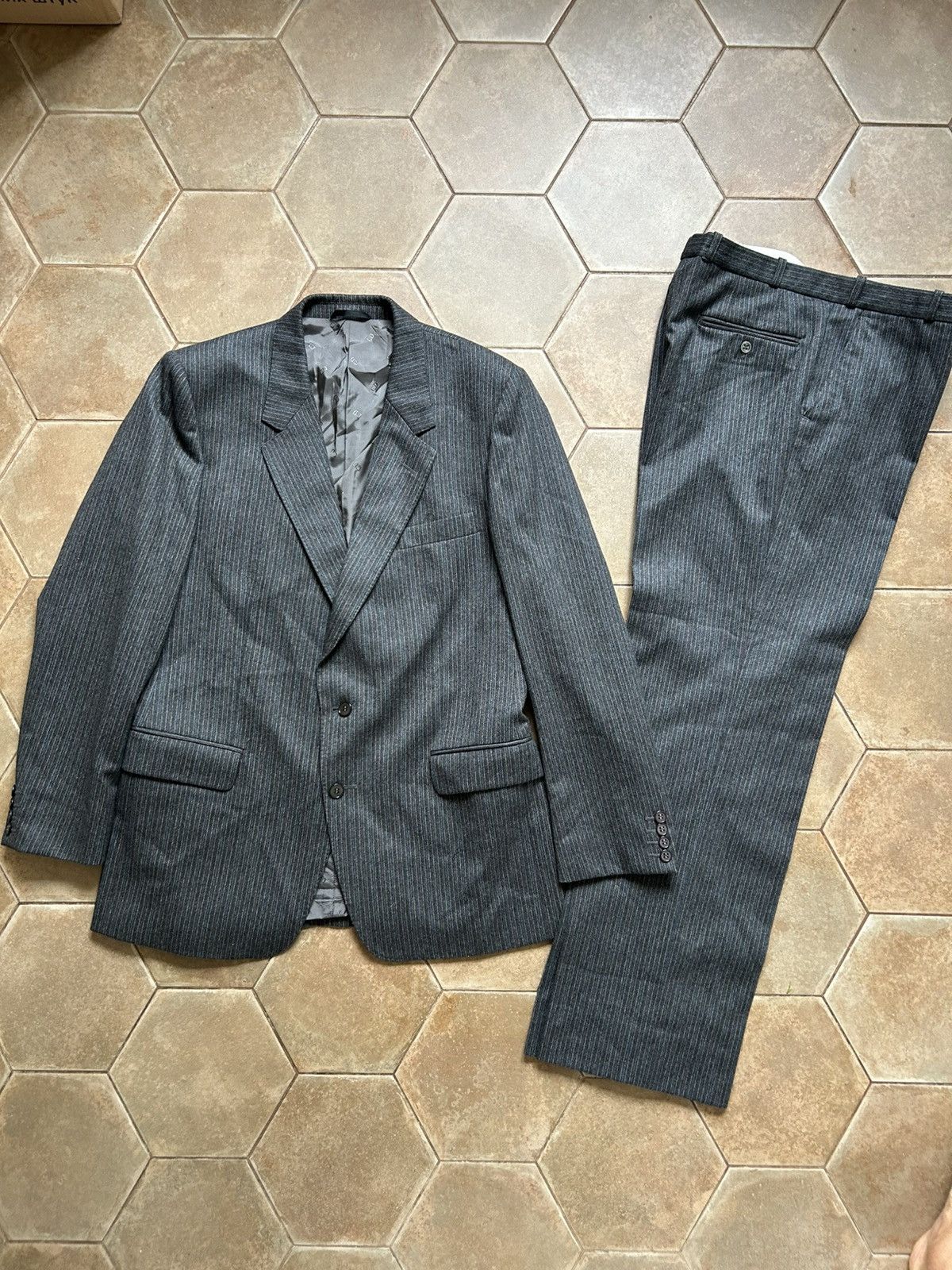 Christian Dior Monsieur Christian Dior Monsieur Wool Vintage Suit Size 42R - 1 Thumbnail