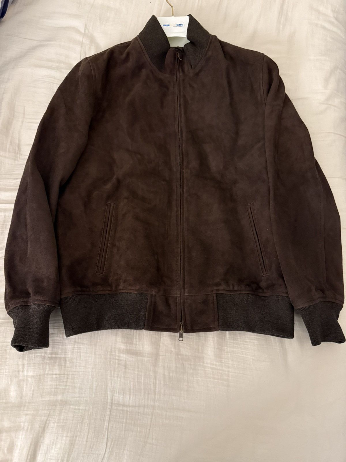 Cromford Leather (UK) Brown Suede Bomber jacket