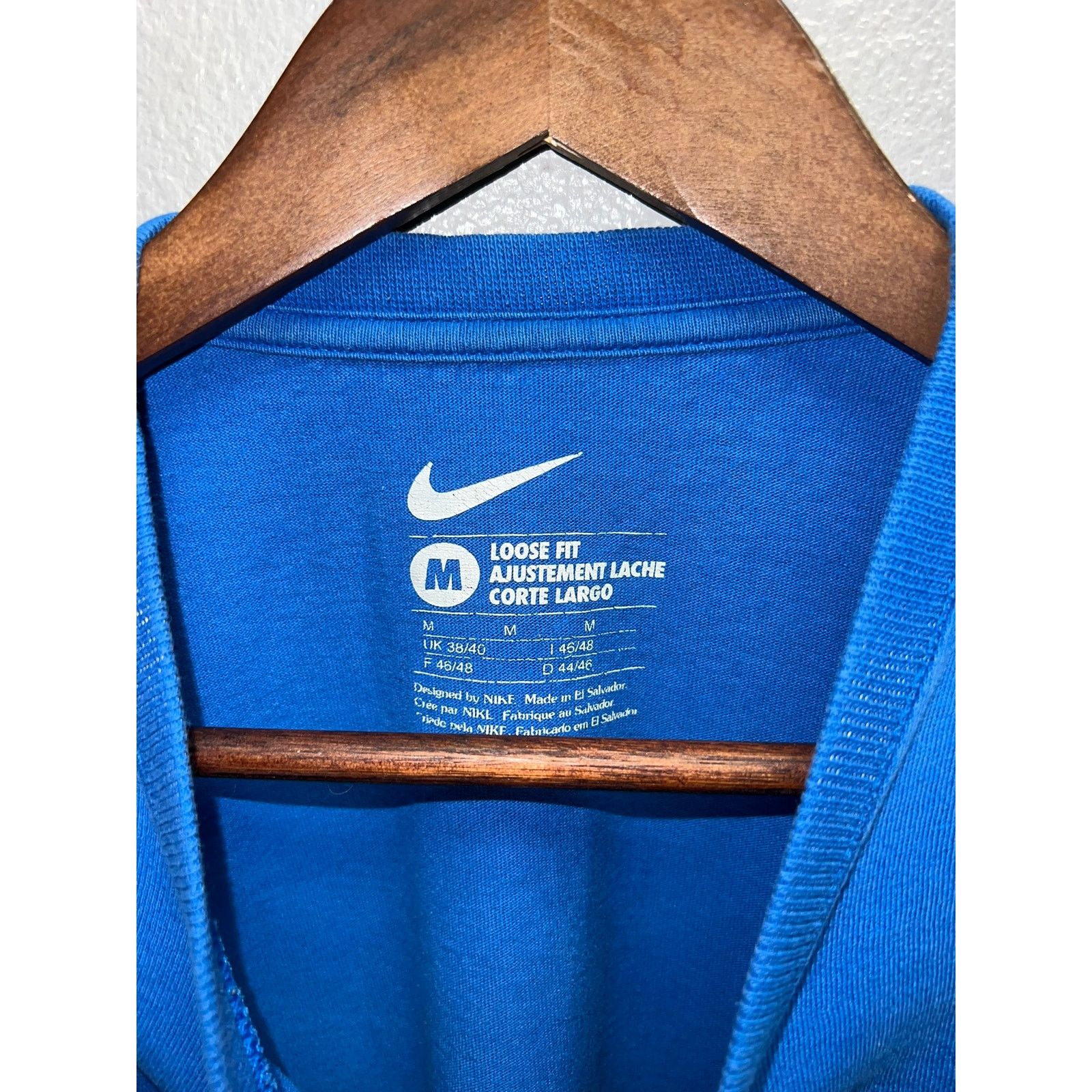 Nike Nike Basketball Shirt Blue Graphic Dunk Dunking Tee TORN M Size US M / EU 48-50 / 2 - 7 Thumbnail