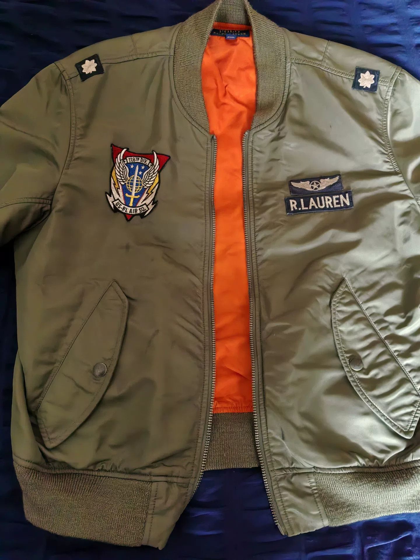 Polo Ralph Lauren Ralph Lauren Men's Flight Jacket Cotton Size US L / EU 52-54 / 3 - 1 Thumbnail