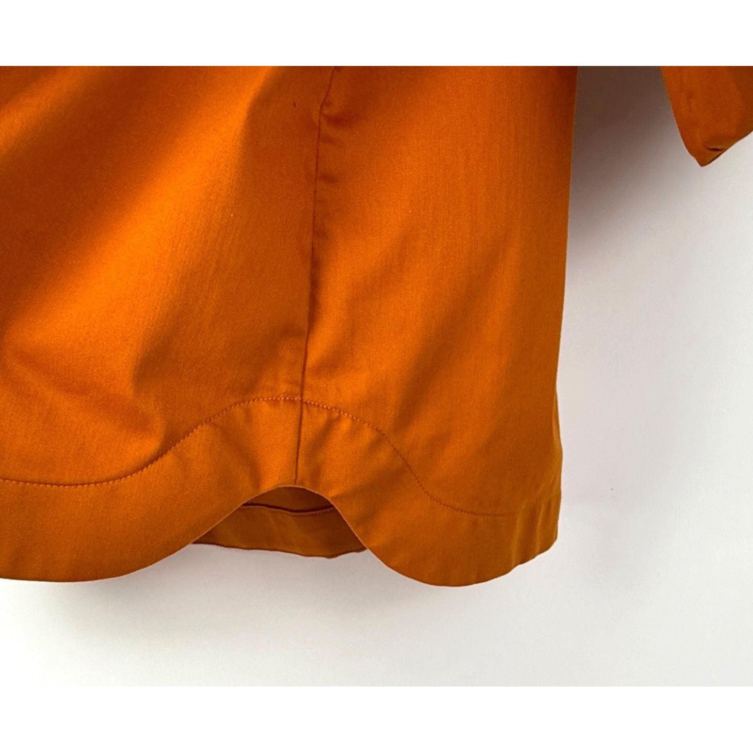 Chicos Chico's Puff-Sleeve Boho Smocked Blouse Top Orange Size 14 Size XL / US 12-14 / IT 48-50 - 5 Thumbnail