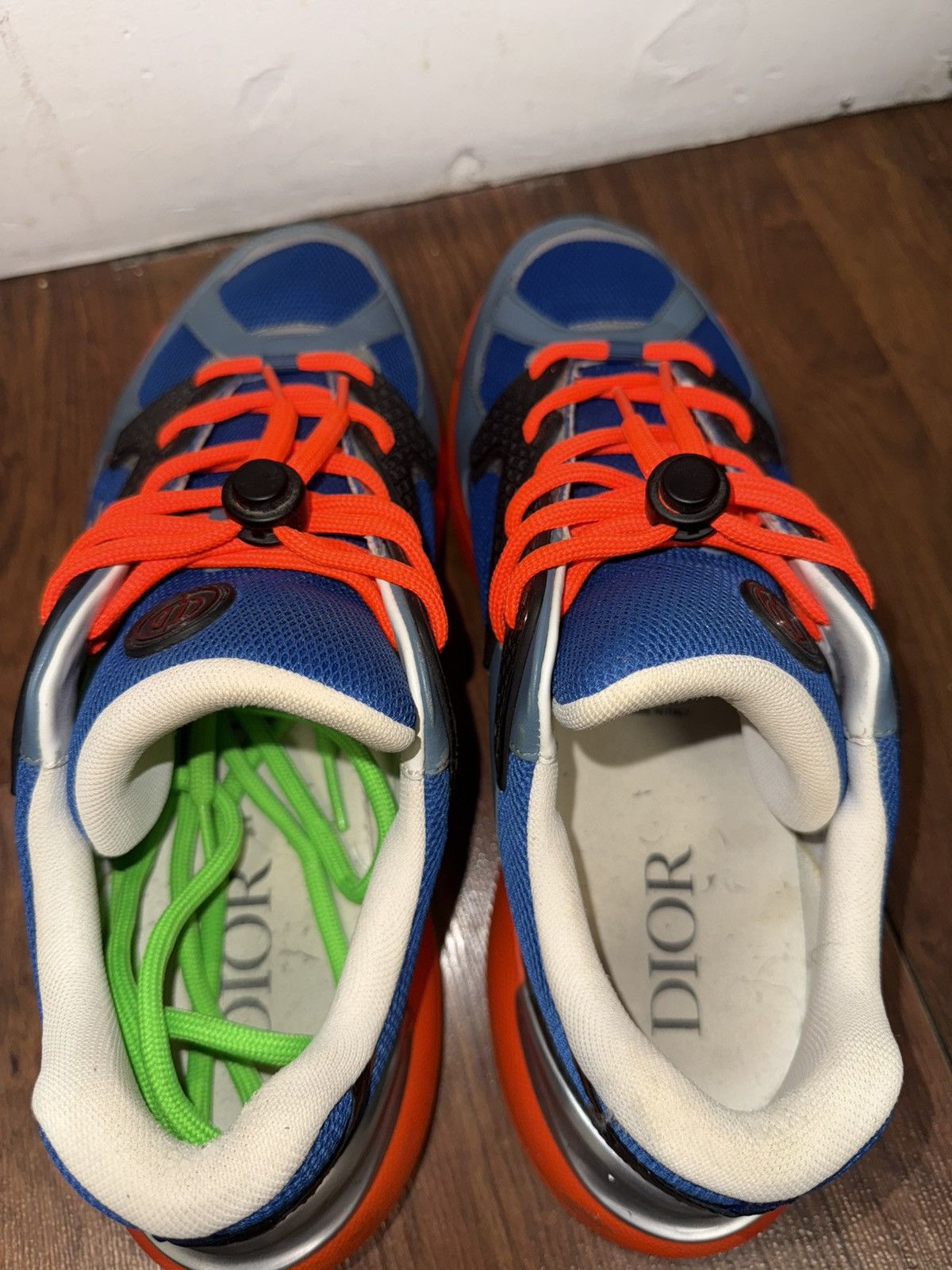Dior Dior B24 Sorayama x Kim Jones Sneakers Blue/Orange/Green Size US 11 / EU 44 - 4 Thumbnail