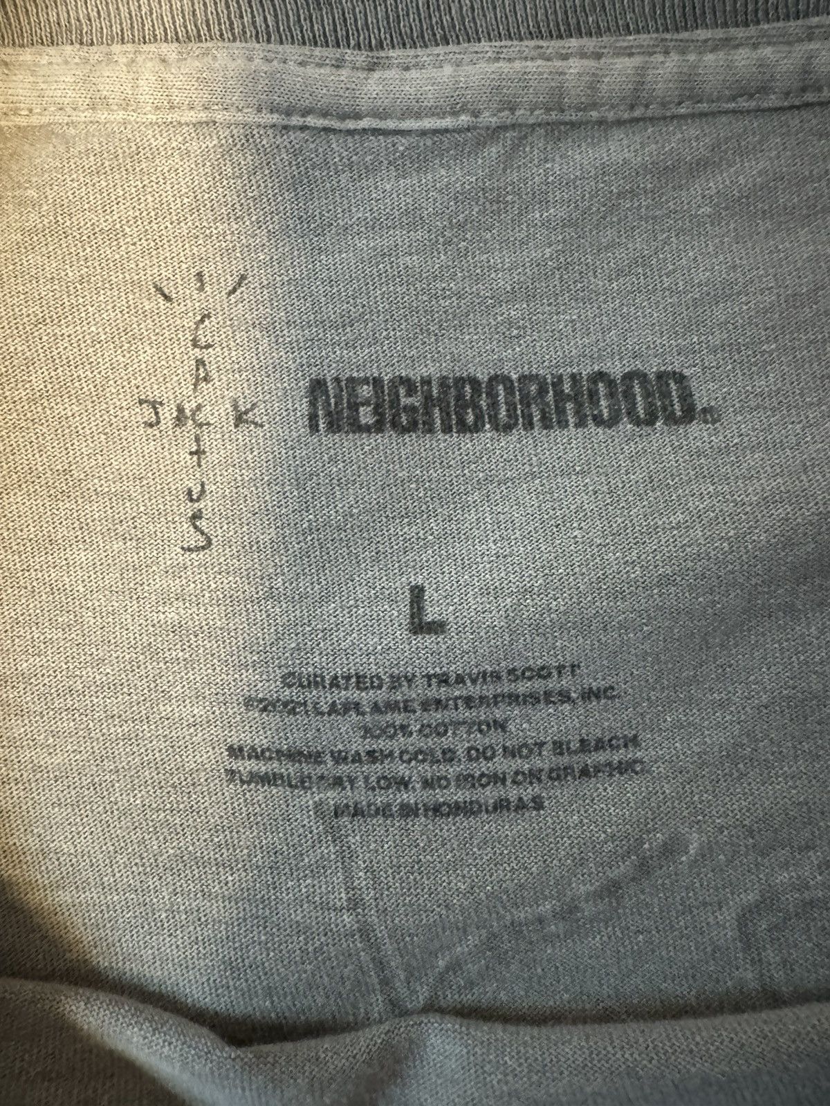Travis Scott Travis Scott x Neighborhood Tee Size US L / EU 52-54 / 3 - 4 Thumbnail