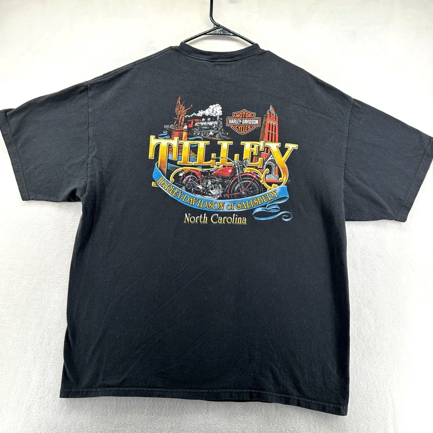 Harley Davidson Harley-Davidson Motorcycles T-Shirt Black 2XL Short Sleeve Pullover Mens Regular Cotton Crew Neck Easy Care Shirt Size US XXL / EU 58 / 5 - 2 Thumbnail