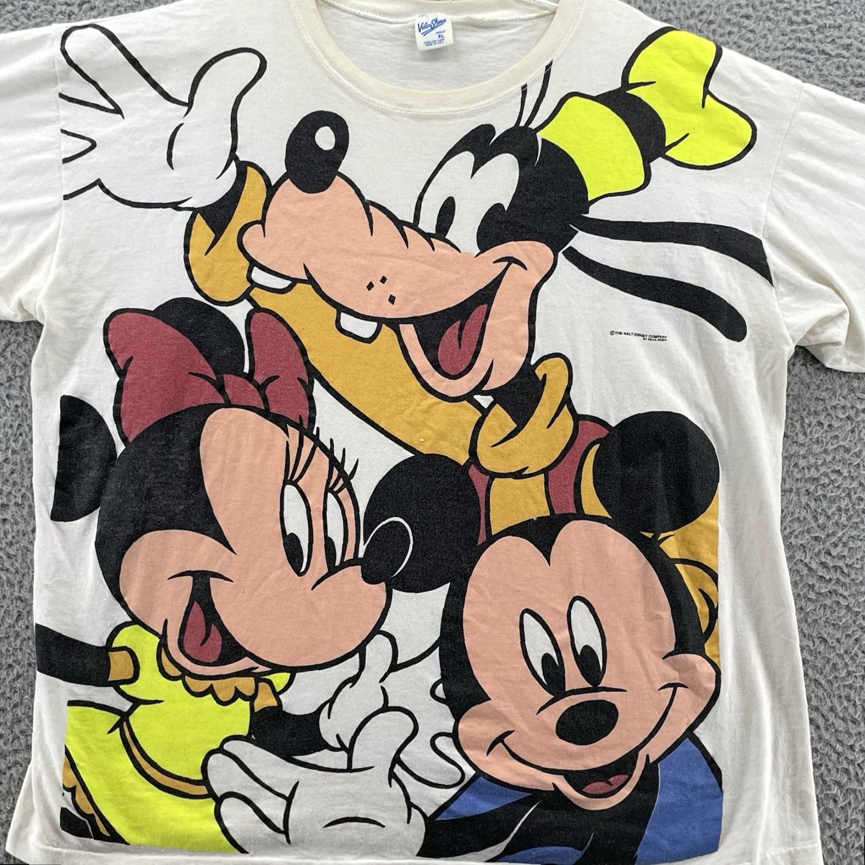 Vintage VINTAGE Velva Sheen Disney Mickey & Friends T-Shirt Mens XL White Go Minnie Goofy Made in USA Size US XL / EU 56 / 4 - 2 Thumbnail