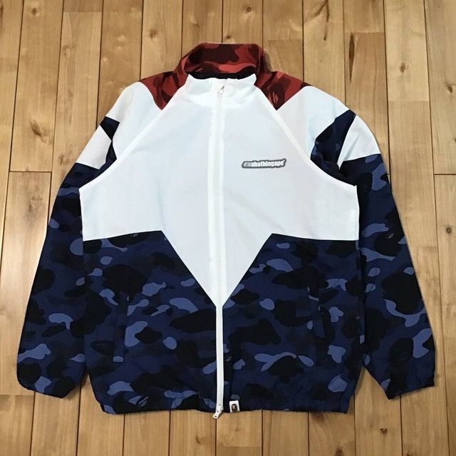 Bape BAPE STA Track Top Jacket Blue camo a bathing ape star Size US L / EU 52-54 / 3 - 1 Thumbnail