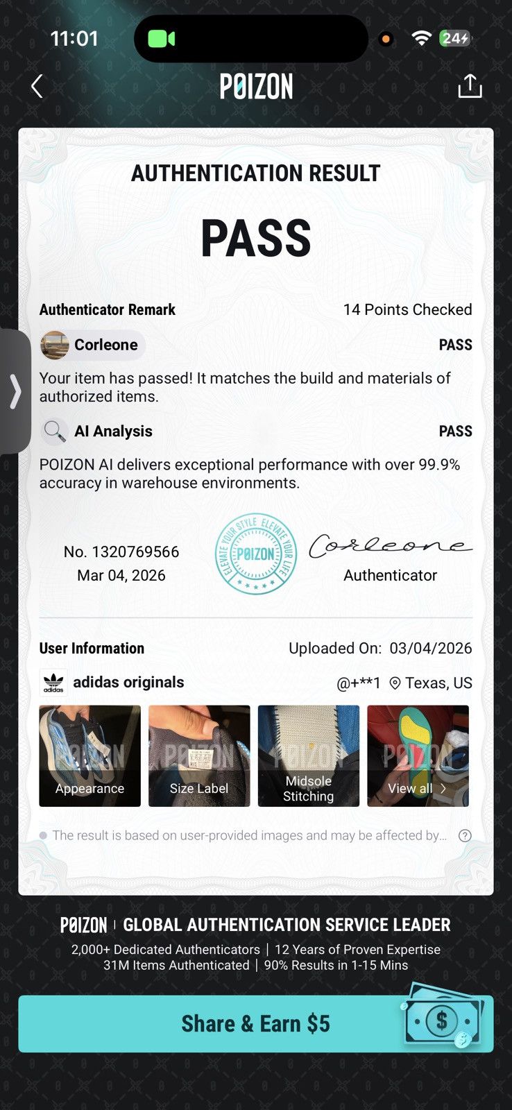 Yeezy Adidas Yeezy 700 V3 “Azareth” Size 8 Size US 8 / EU 41 - 13 Thumbnail