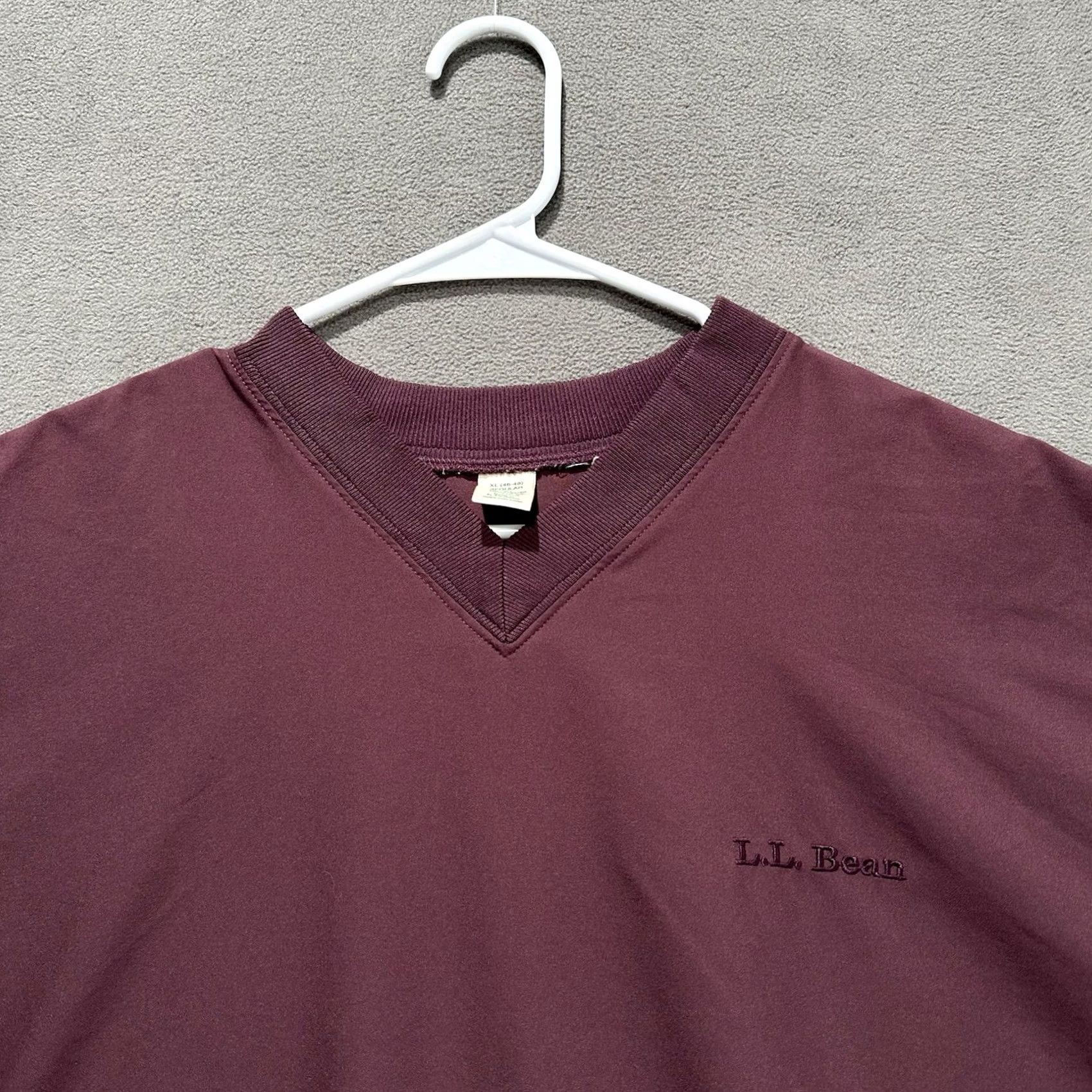 Vintage VINTAGE L.L. Bean Windbreaker Jacket Mens XL Maroon Embroidered Golf Windshirt Size US XL / EU 56 / 4 - 3 Thumbnail