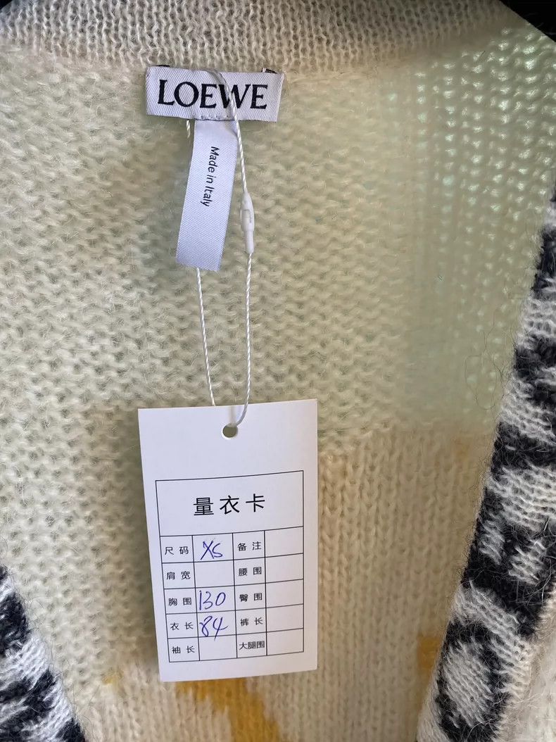 Loewe Loewe Green deer pattern long sleeve horsehair sweater Size XS / US 0-2 / IT 36-38 - 9 Thumbnail