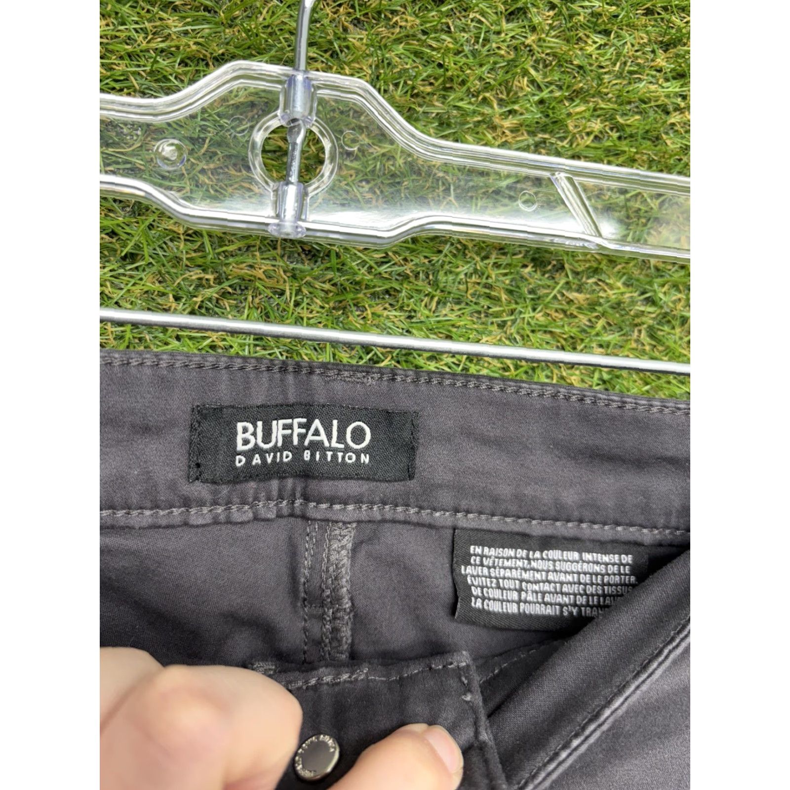 Buffalo David Bitton Buffalo David Bitton Jeans Womens 16 Gray Mid Rise Stretch Skinny Denim Size 38" / US 16 / IT 52 - 6 Thumbnail