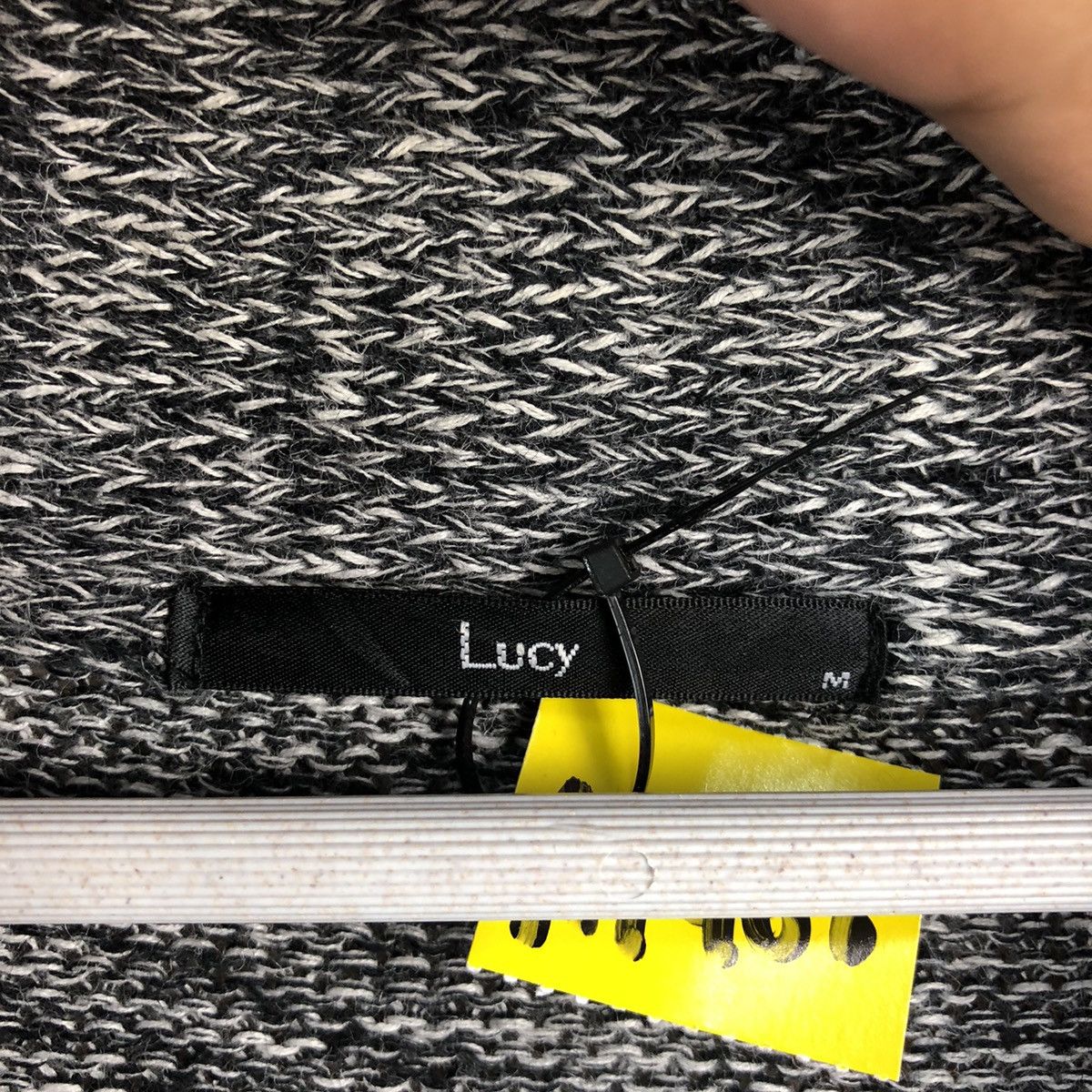 Japanese Brand Lucy Stripe Grey Cardigan Knitwear #A1968 Size US M / EU 48-50 / 2 - 9 Thumbnail
