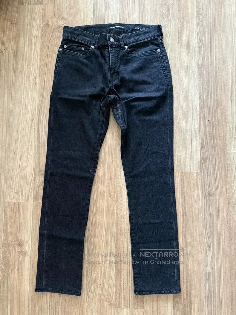 Yves Saint Laurent YSL D02 Classic Black Denim Jeans. Size US 26 / EU 42 - 2 Thumbnail