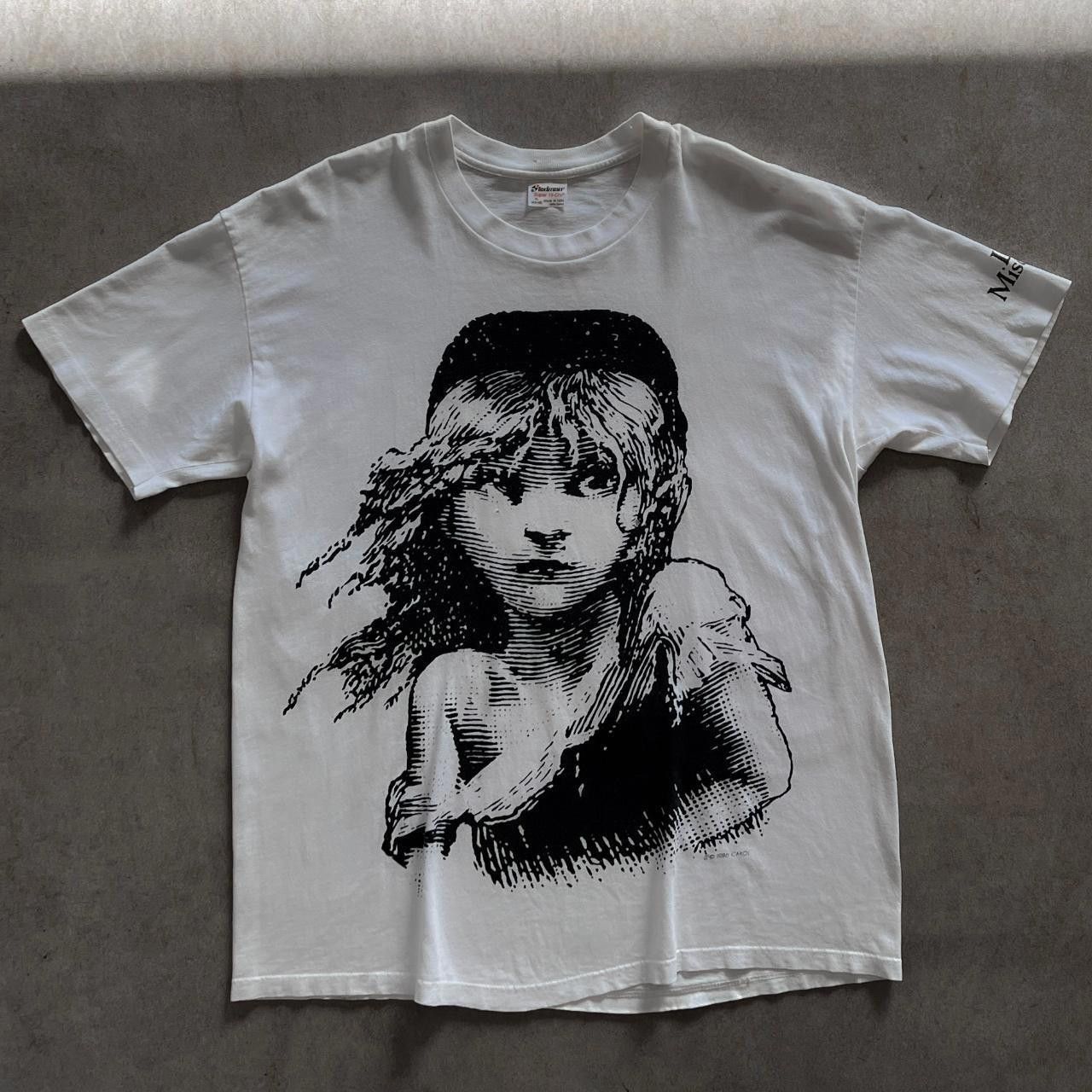 image of Designer 1986 Les Miserables White T Shirt - Xl, Men's