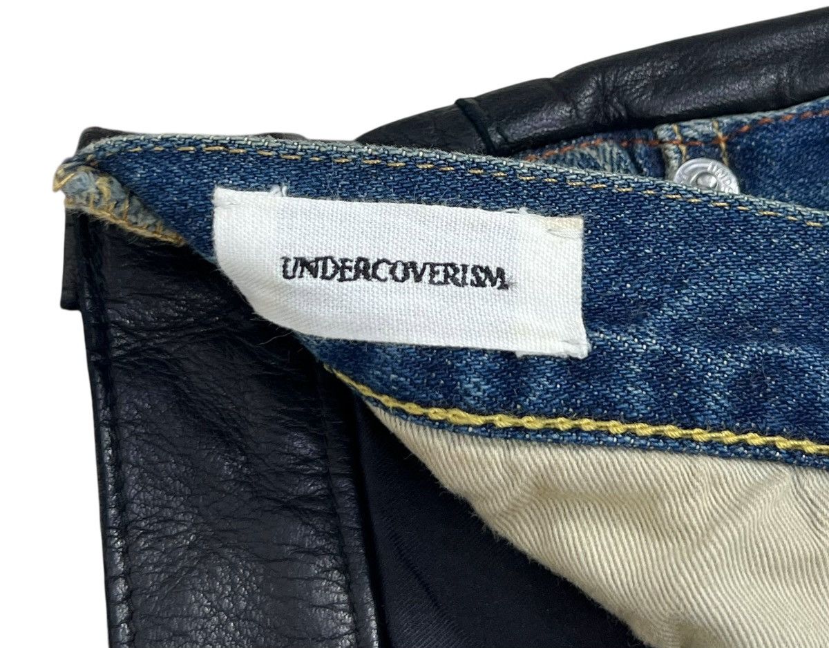 Undercover UNDERCOVERISM AW04 Denim Cowhide Leather Jeans Size US 30 / EU 46 - 11 Thumbnail