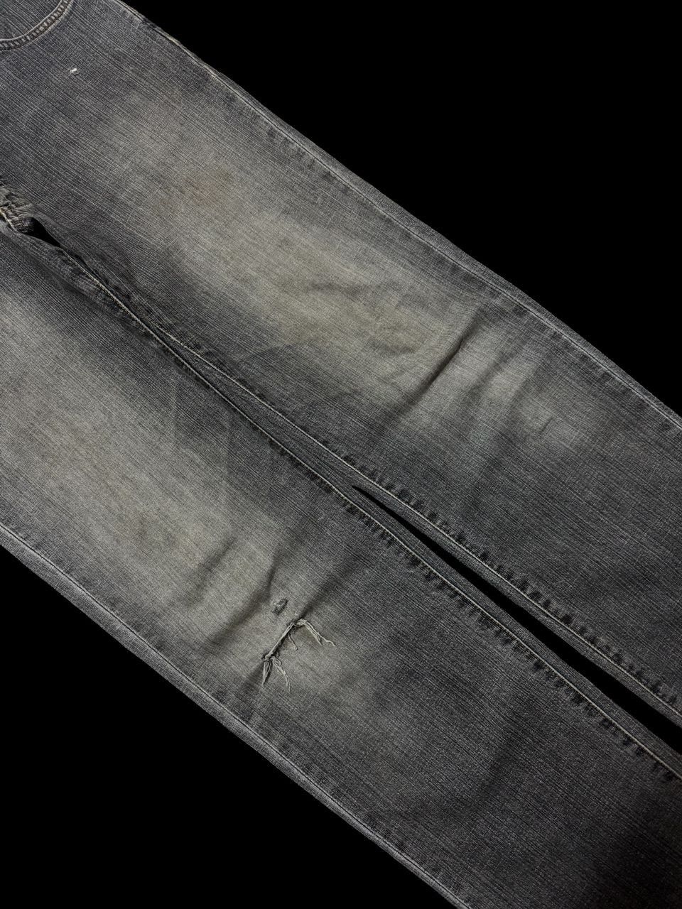 Wrangler Vintage 90s Archive Wrangler Mudwash Distressed Ripped Jean Size US 31 - 7 Thumbnail