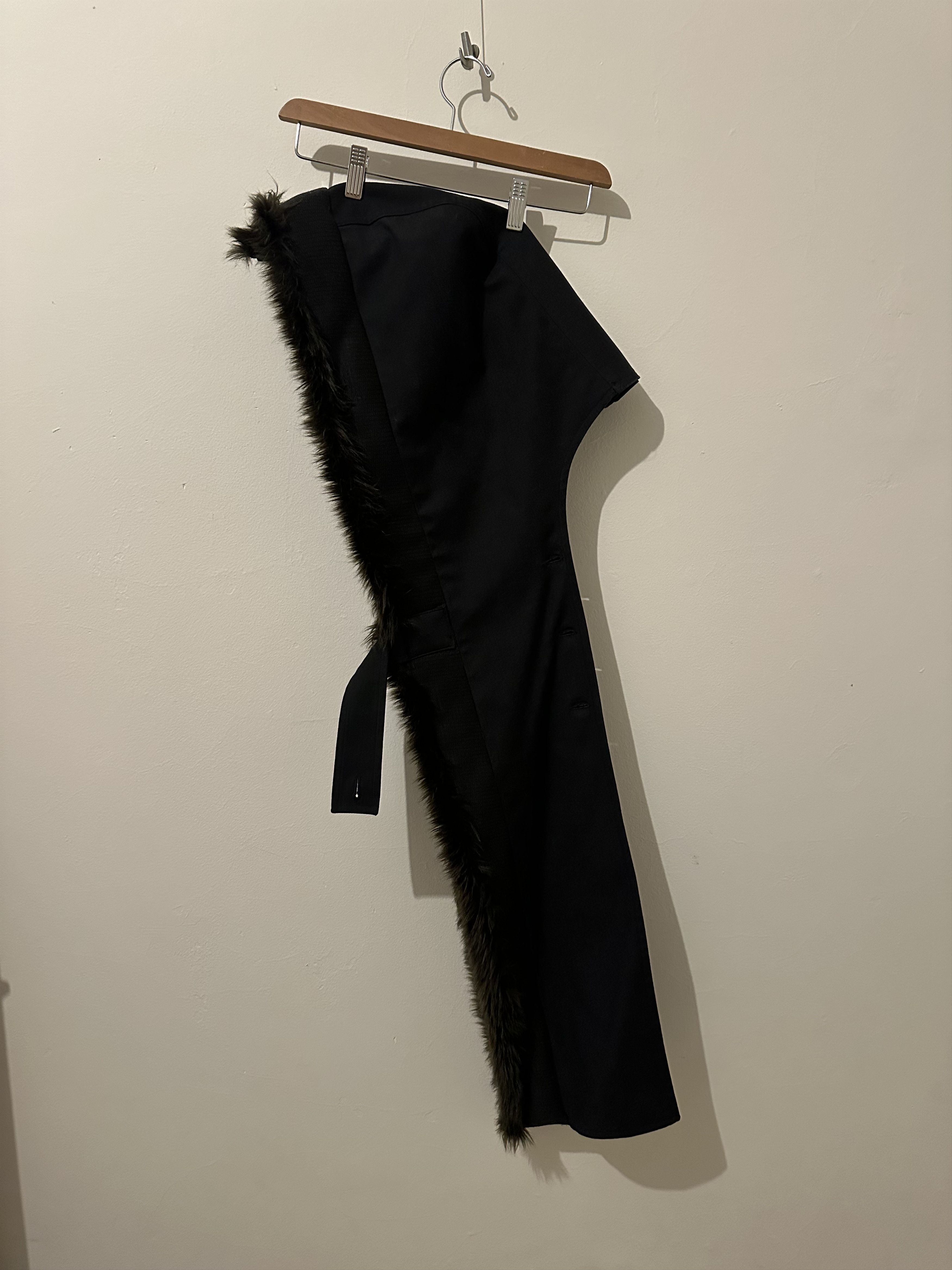 Yohji Yamamoto AW19 Detachable Hooded Fur Jacket Size US M / EU 48-50 / 2 - 9 Thumbnail