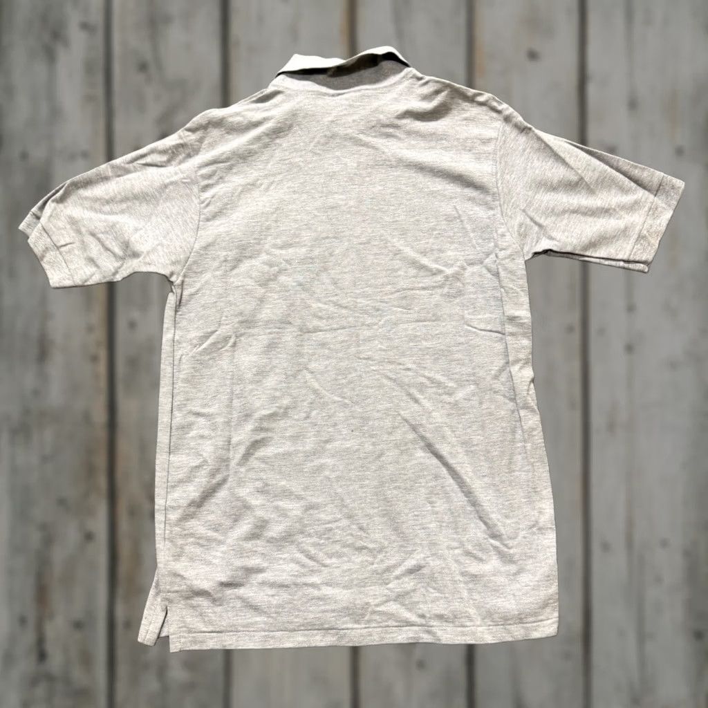 The Unbranded Brand VTG The Unbranded Brand Polo Shirt Men Medium Gray Cotton Blend 1/4 Button Up Single Stitch Shirt Masculine Mens Size US M / EU 48-50 / 2 - 1 Thumbnail