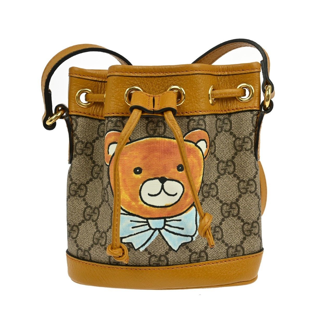 Gucci Gucci Doraemon Bucket Bag Printed Mini GG Coated Canvas Size ONE SIZE - 1 Thumbnail