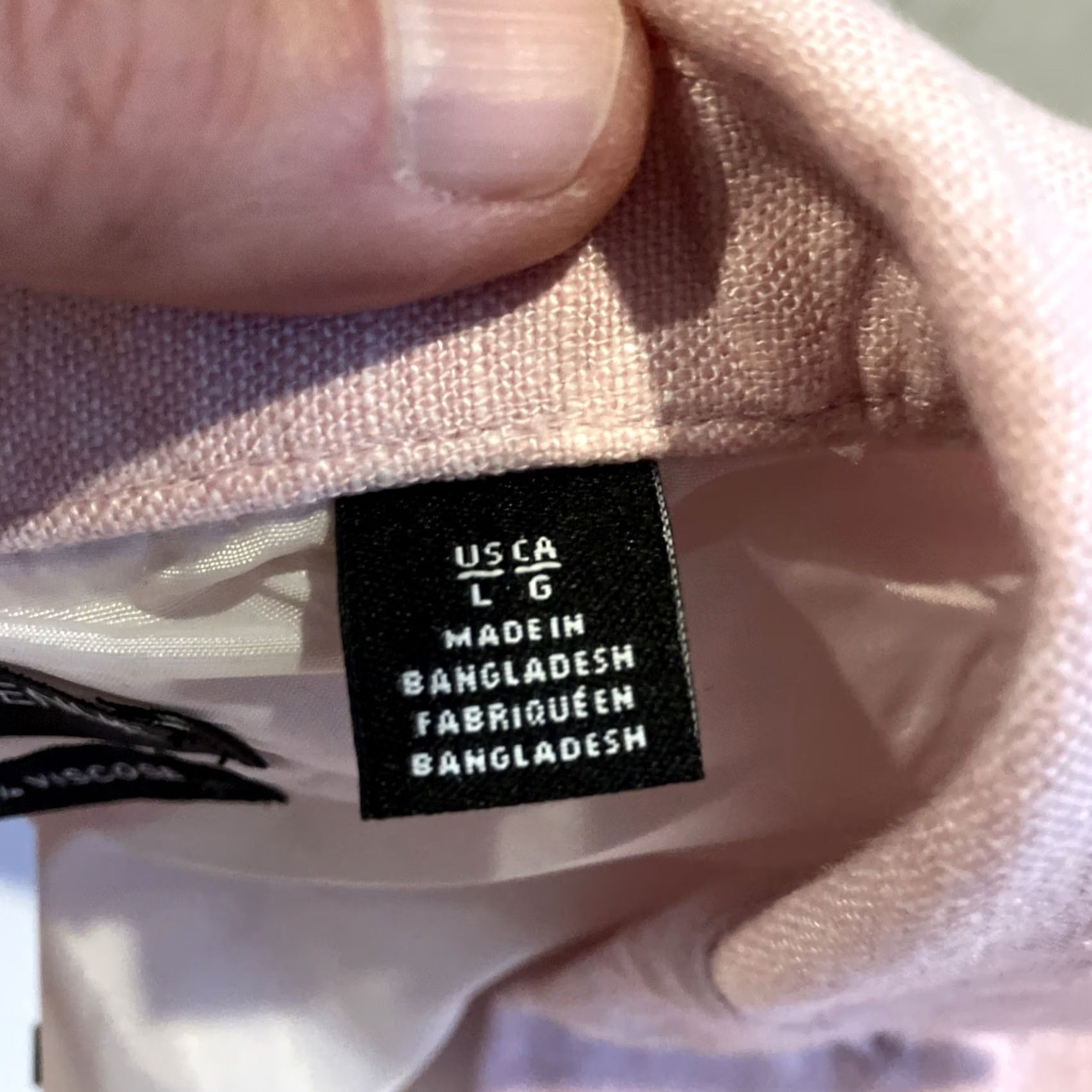 Saks Fifth Avenue Saks Fifth Avenue Blazer Pink Linen Blend - Pockets - Double Vents - Large - Mens - Regular Fit Size 42R - 4 Thumbnail