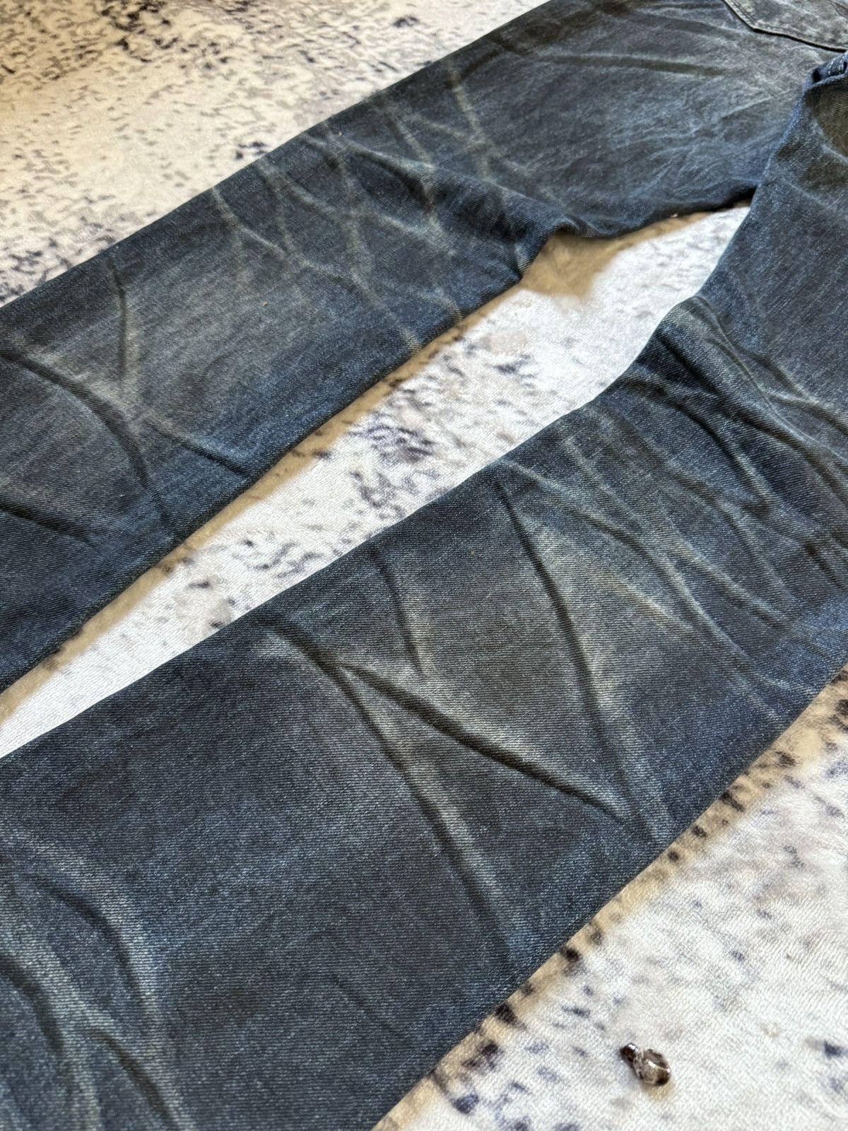 GOSTAR DE FUGA Fuga Japan Shadow Wash Coated Claw Mark Flared Jeans Size US 30 / EU 46 - 17 Thumbnail