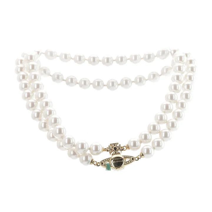 Vivienne Westwood Vivienne Westwood Graziella Pearl Choker Gold -2507 Size ONE SIZE - 3 Thumbnail