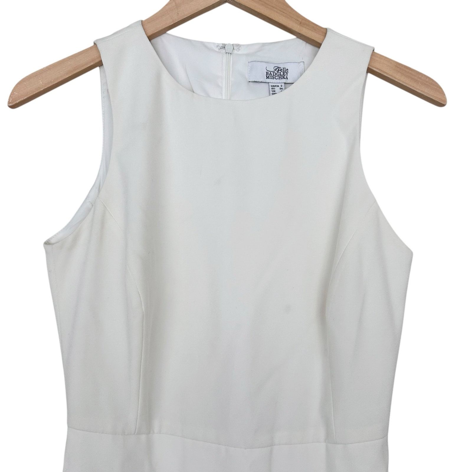Badgley Mischka Belle Badgley Mischka White Tiered Dress Sz 2 Size XS / US 0-2 / IT 36-38 - 4 Thumbnail