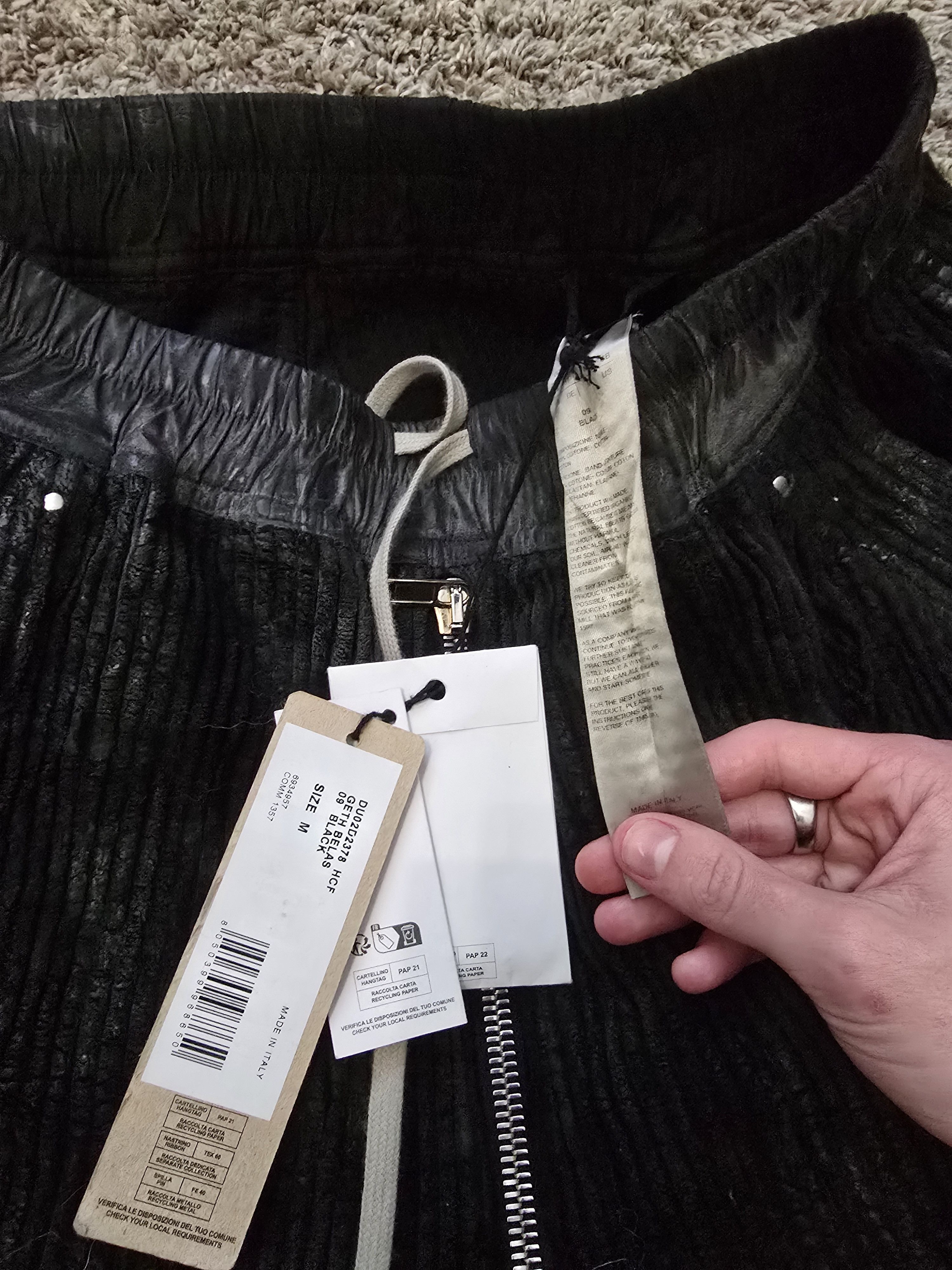Rick Owens Brand new Porterville aw24 waxed corduroy belas [SOLD Size US 30 / EU 46 - 5 Thumbnail