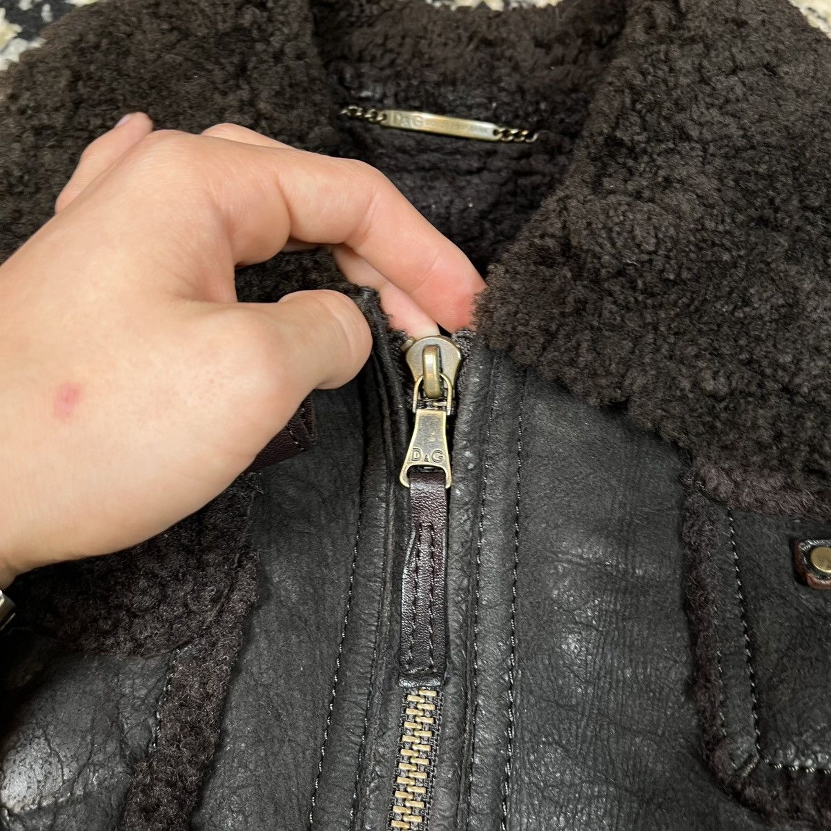 Dolce & Gabbana AW2009/10 Dolce & Gabbana Utility Bomber Shearling Jacket Size US L / EU 52-54 / 3 - 11 Thumbnail