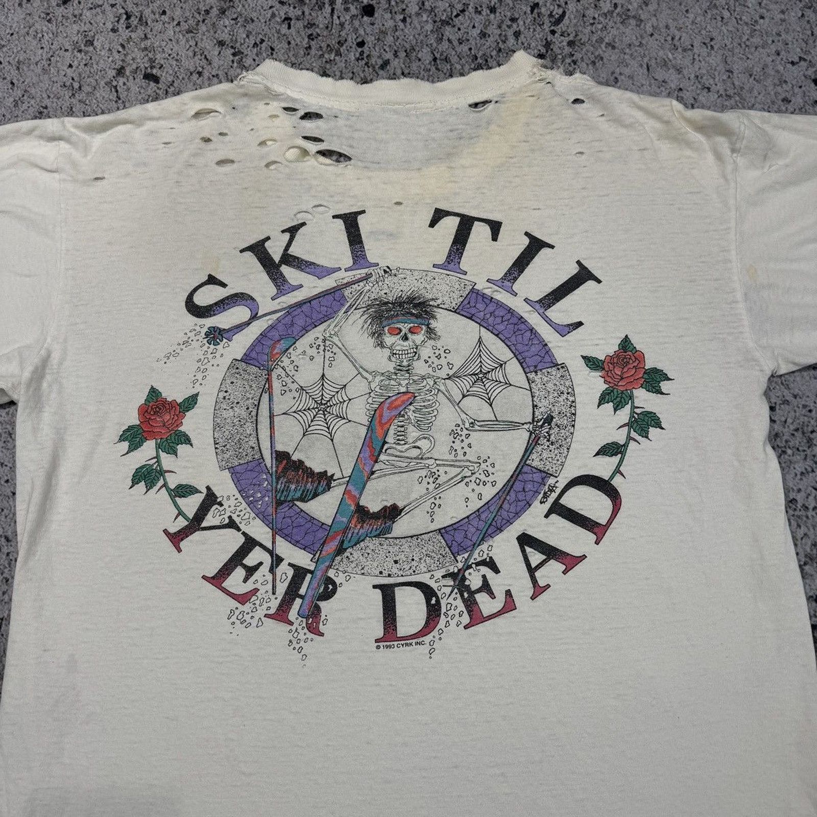 Band Tees Thrashed Faded Distressed Grateful Dead Shirt ERD Grunge Size US XL / EU 56 / 4 - 4 Thumbnail