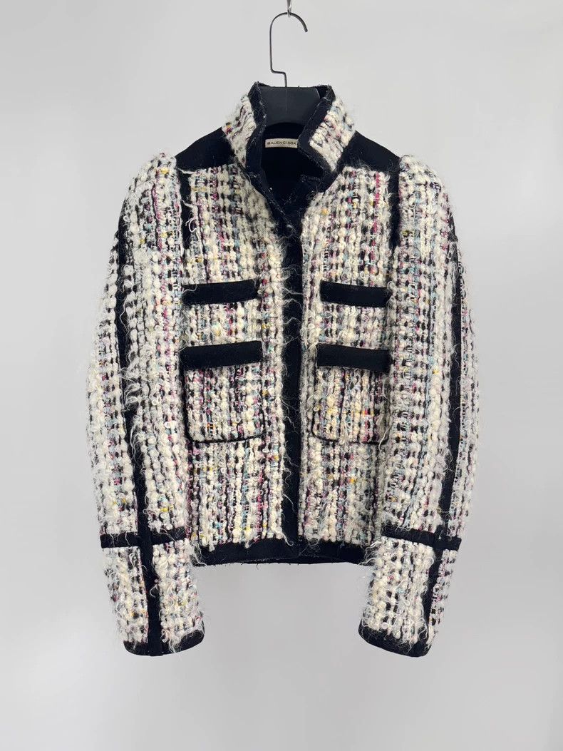 Balenciaga balenciaga 2007 aw tweed jacket Size XS / US 0-2 / IT 36-38 - 3 Thumbnail