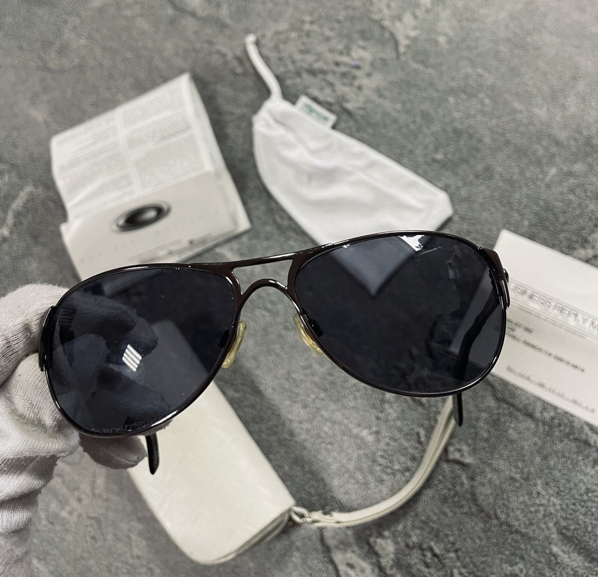 Oakley Oakley Restless 05-718 CE 130 Chrome Gray Aviator Sunglasses Size ONE SIZE - 7 Thumbnail
