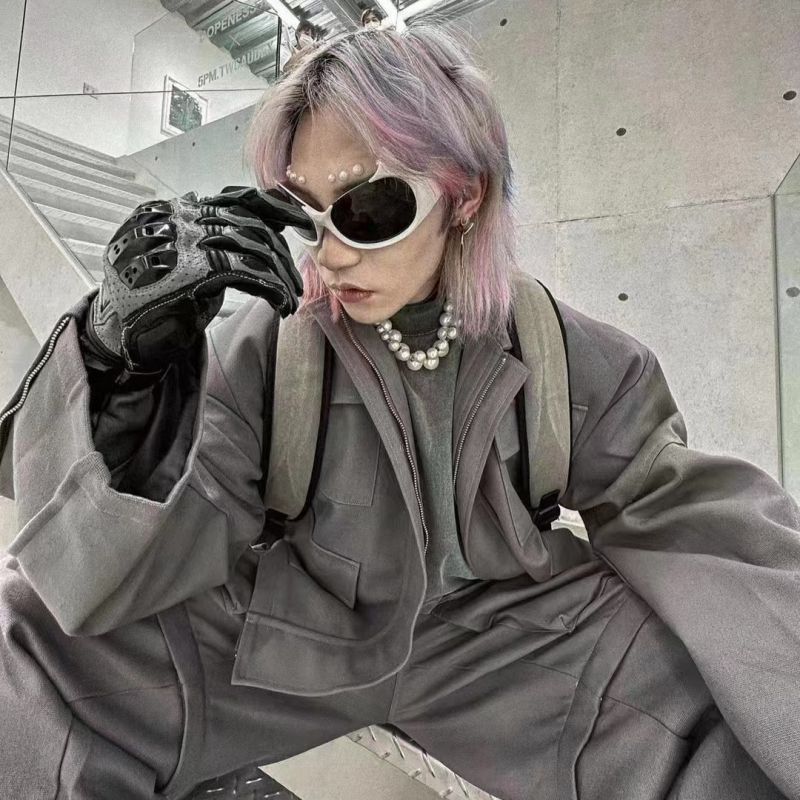 Electric Visual Modern Street ins style custom avant-garde sunglasses Size ONE SIZE - 3 Thumbnail