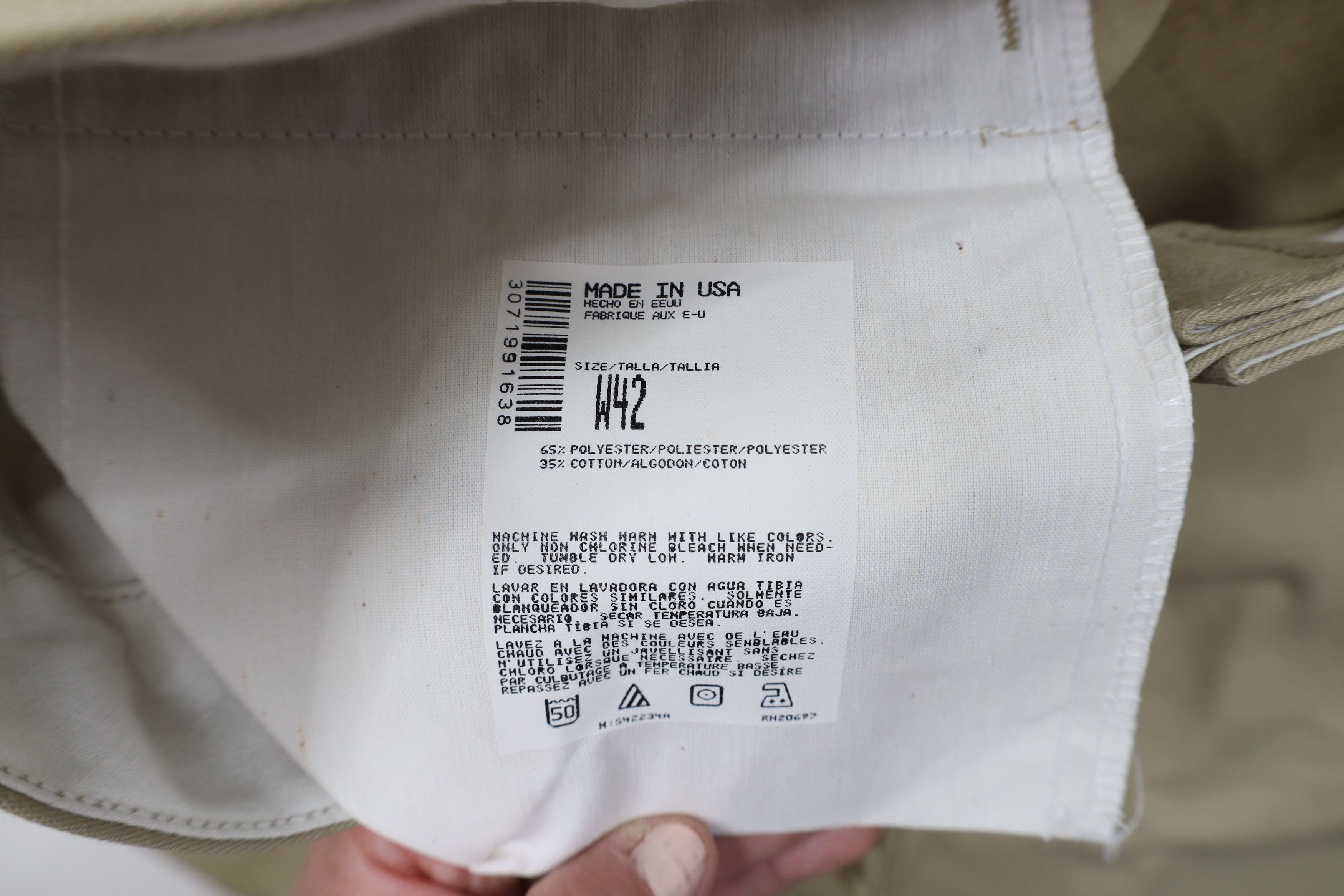 Dickies × Vintage Deadstock Vintage 90s Dickies Chino Shorts Beige USA Size US 42 / EU 58 - 7 Thumbnail