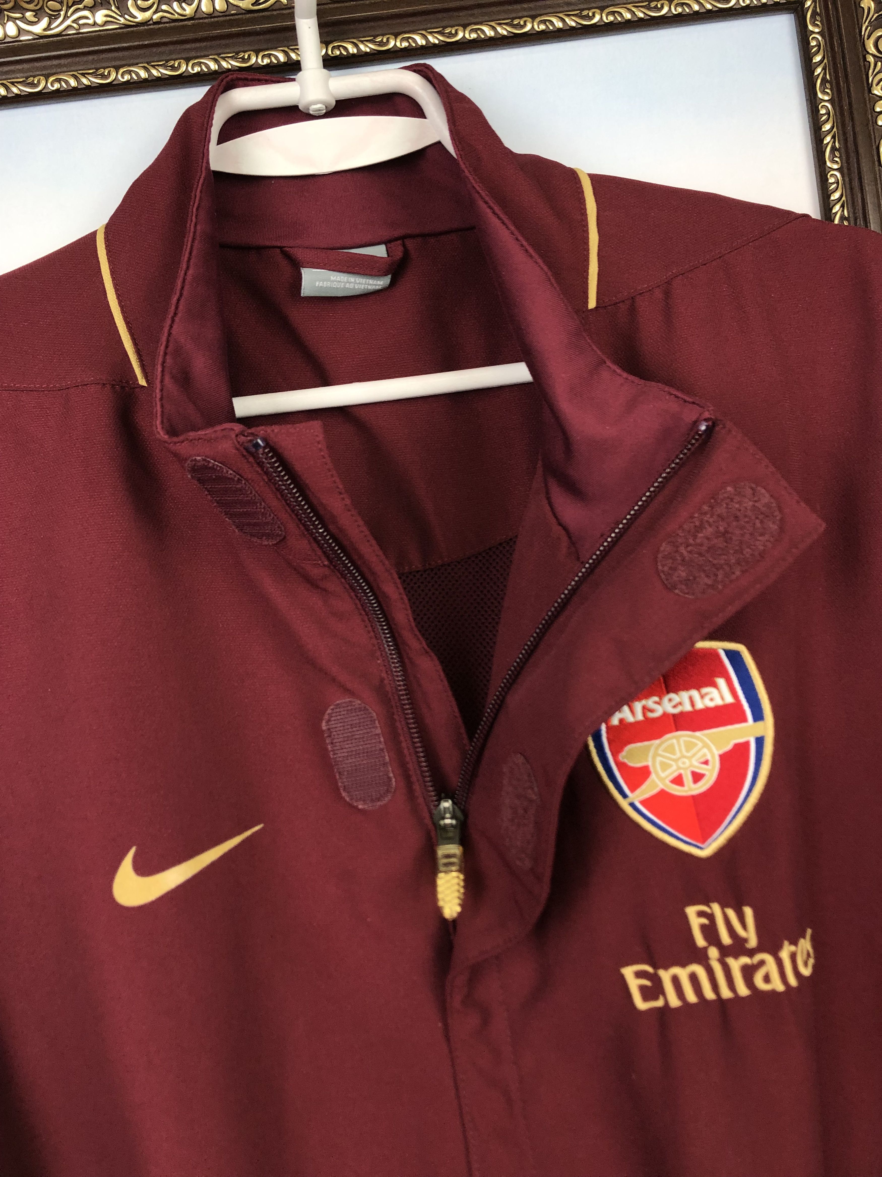 Nike Vintage Nike Arsenal Highbury Football Jacket Soccer Track Size US L / EU 52-54 / 3 - 3 Thumbnail