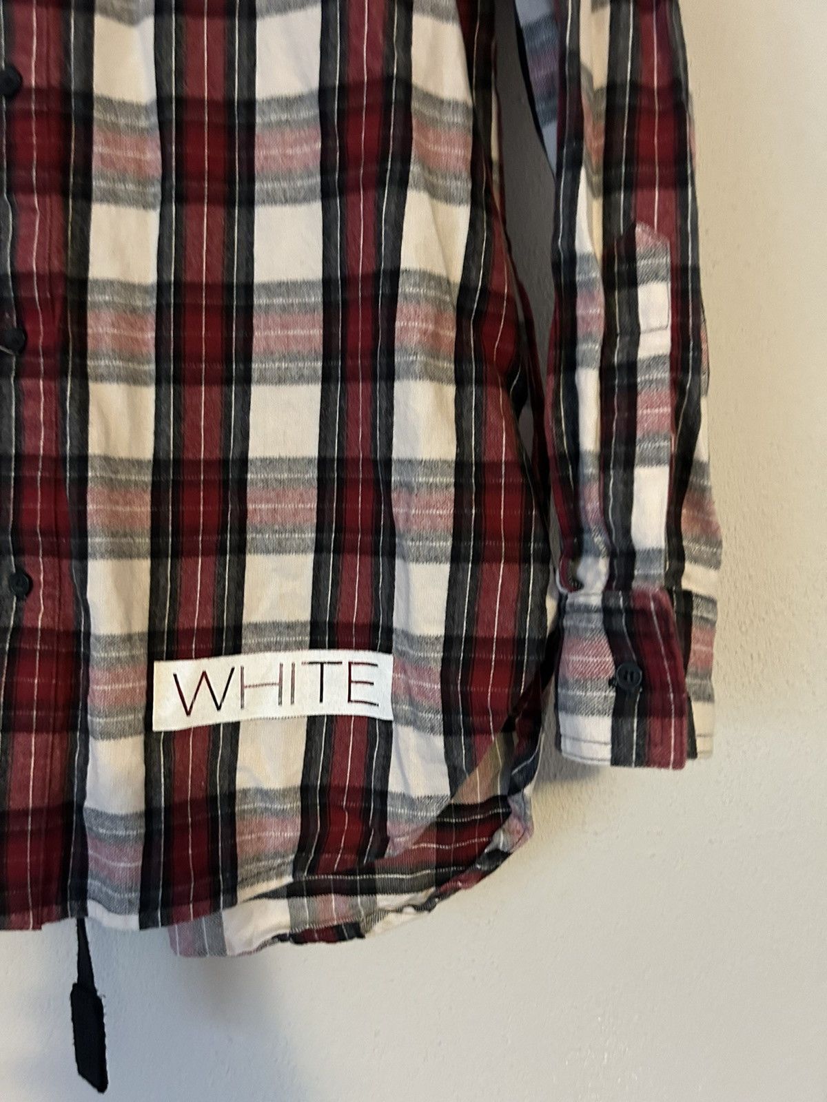 Off-White Flannel Shirt Diagonal Backprint Size US S / EU 44-46 / 1 - 6 Thumbnail