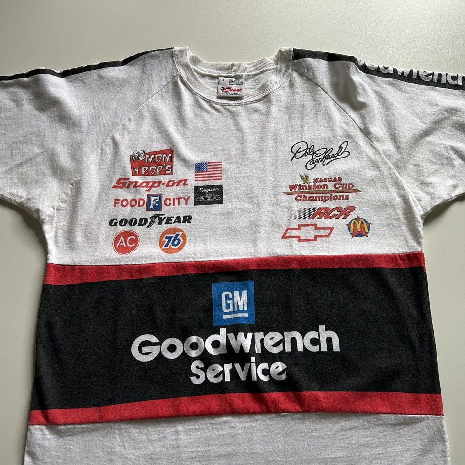 Chase Authentics Vintage 90s NASCAR Dale Earnhardt T Shirt XL Made In USA Size US XL / EU 56 / 4 - 2 Thumbnail