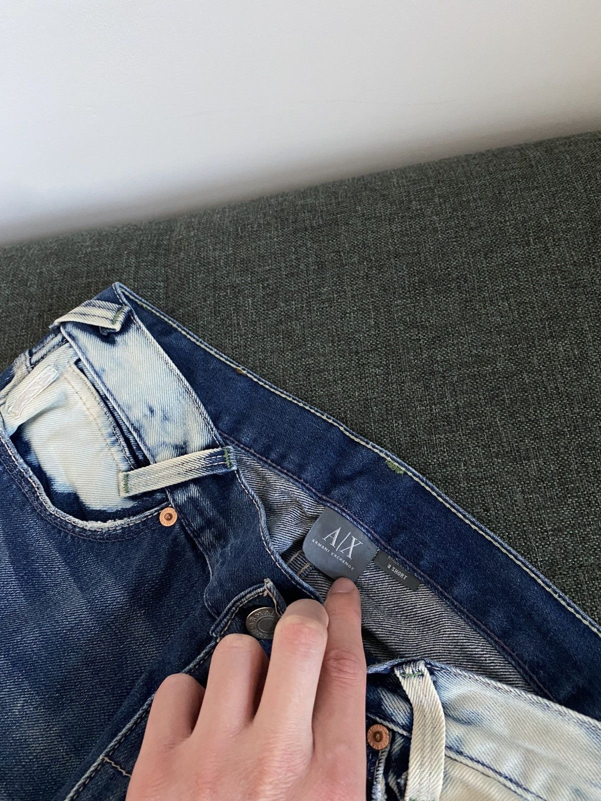 Armani Armani Vintage Flared Jeans Washed Faded Japanese Wide Y2K Size US 30 / EU 46 - 8 Thumbnail